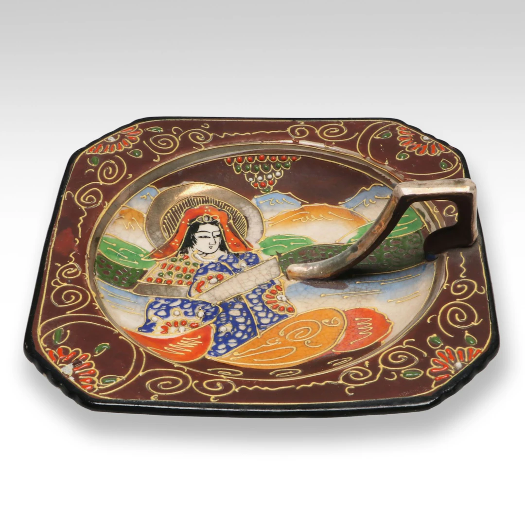 Japanese Satsuma Style Lemon Dish, Early to Mid-20th Century