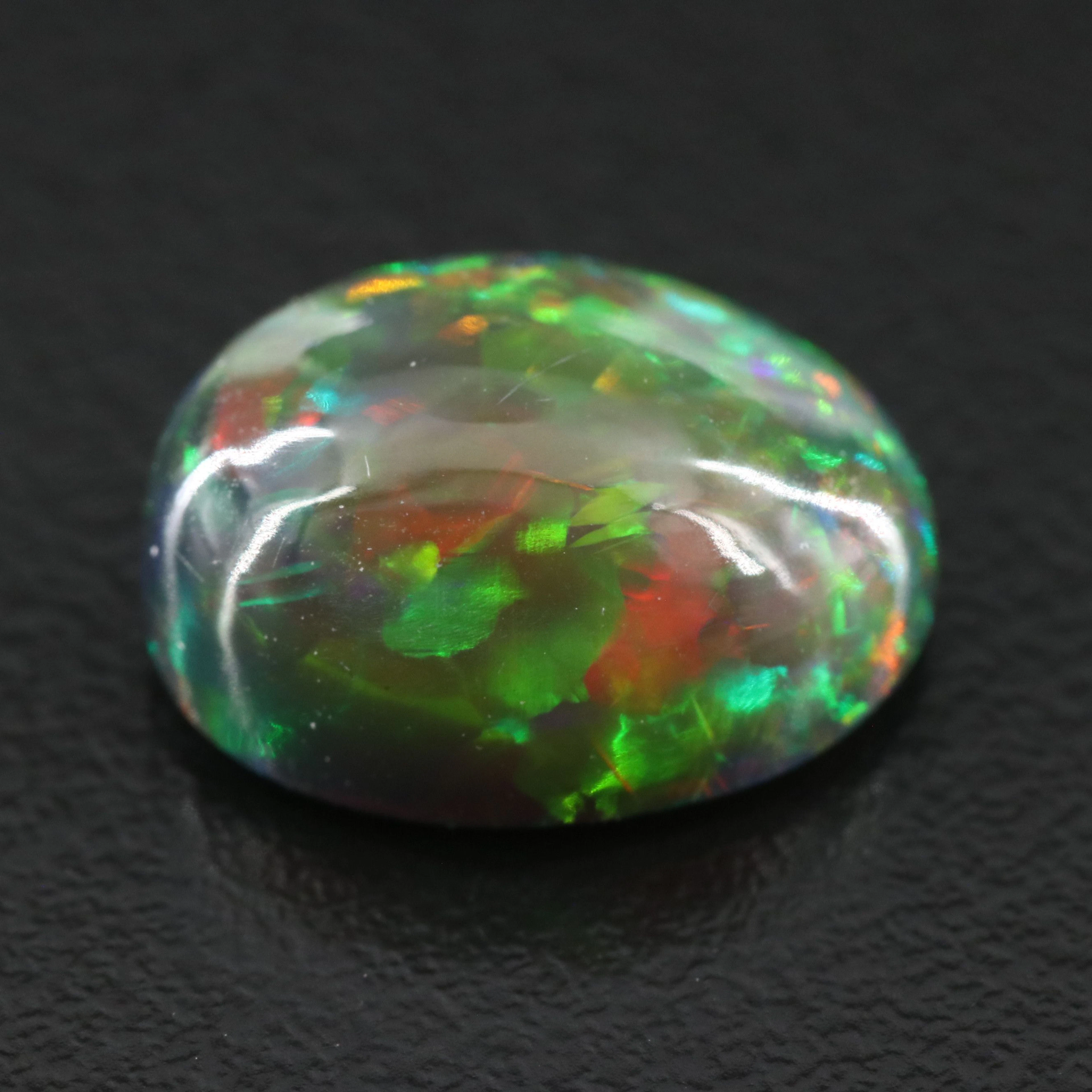 Loose 4.51 CT Black Opal Cabochon