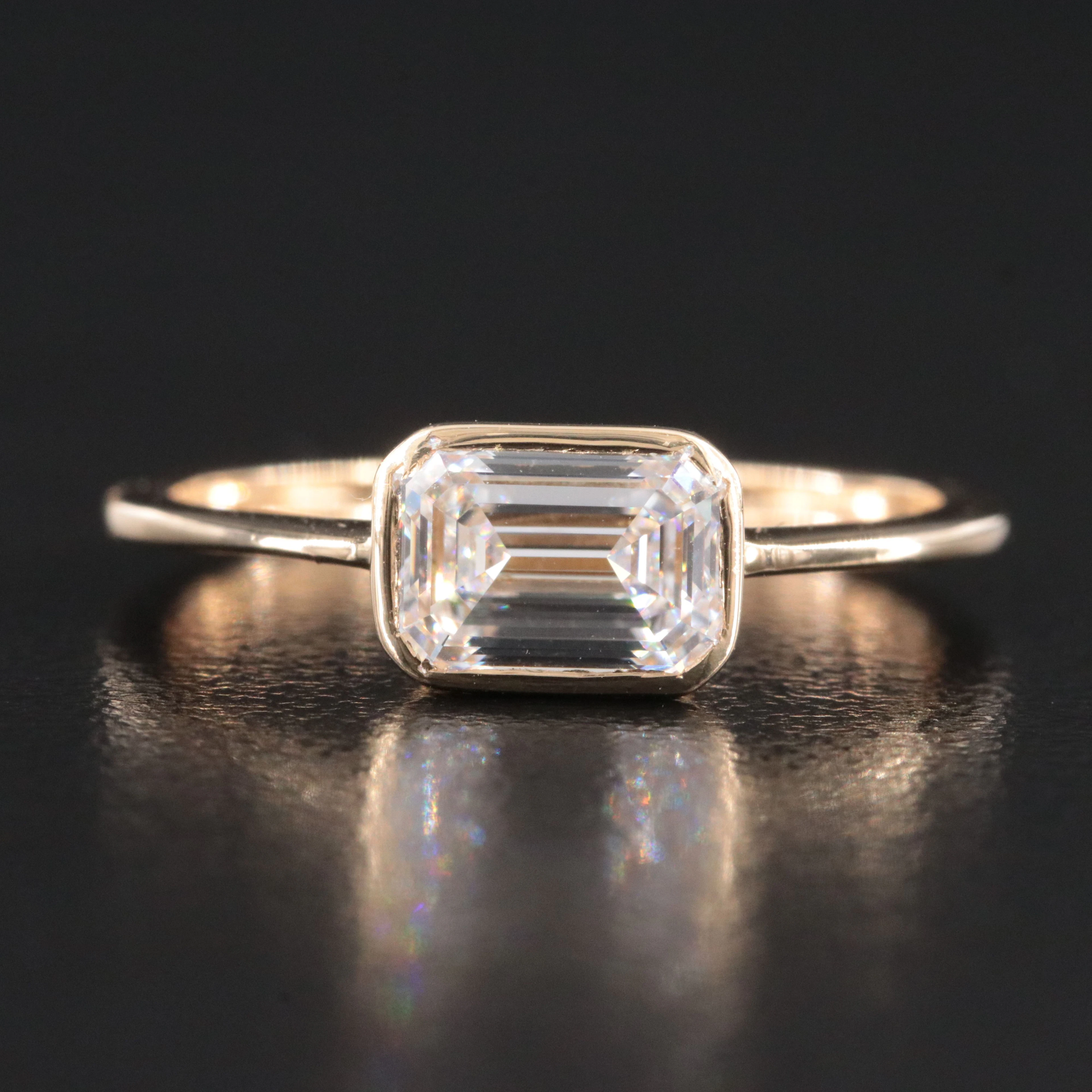 14K 1.11 CT Lab Grown Diamond Ring with IGI Report