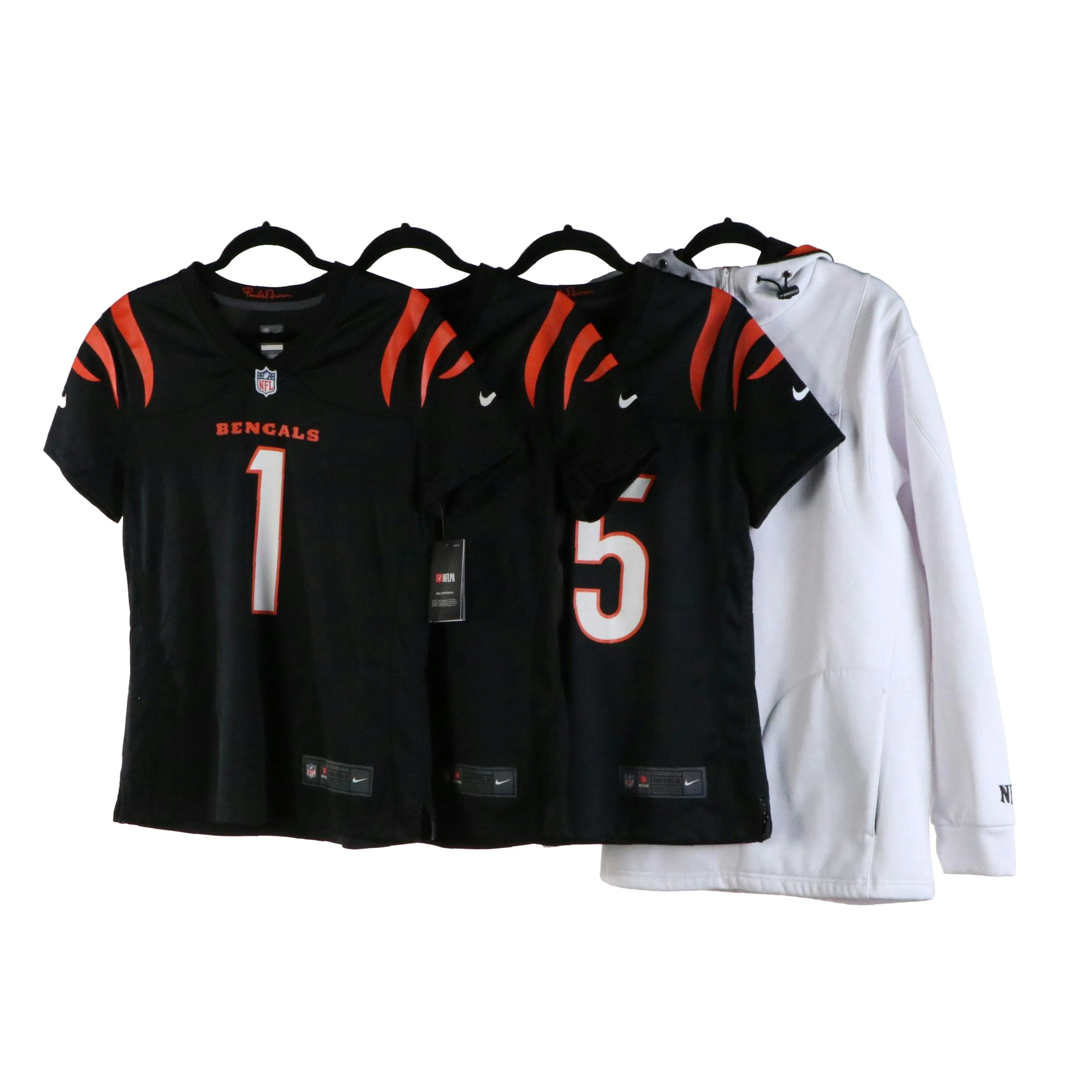 NFL Cincinnati Bengals Jerseys and White-Out Hoodie