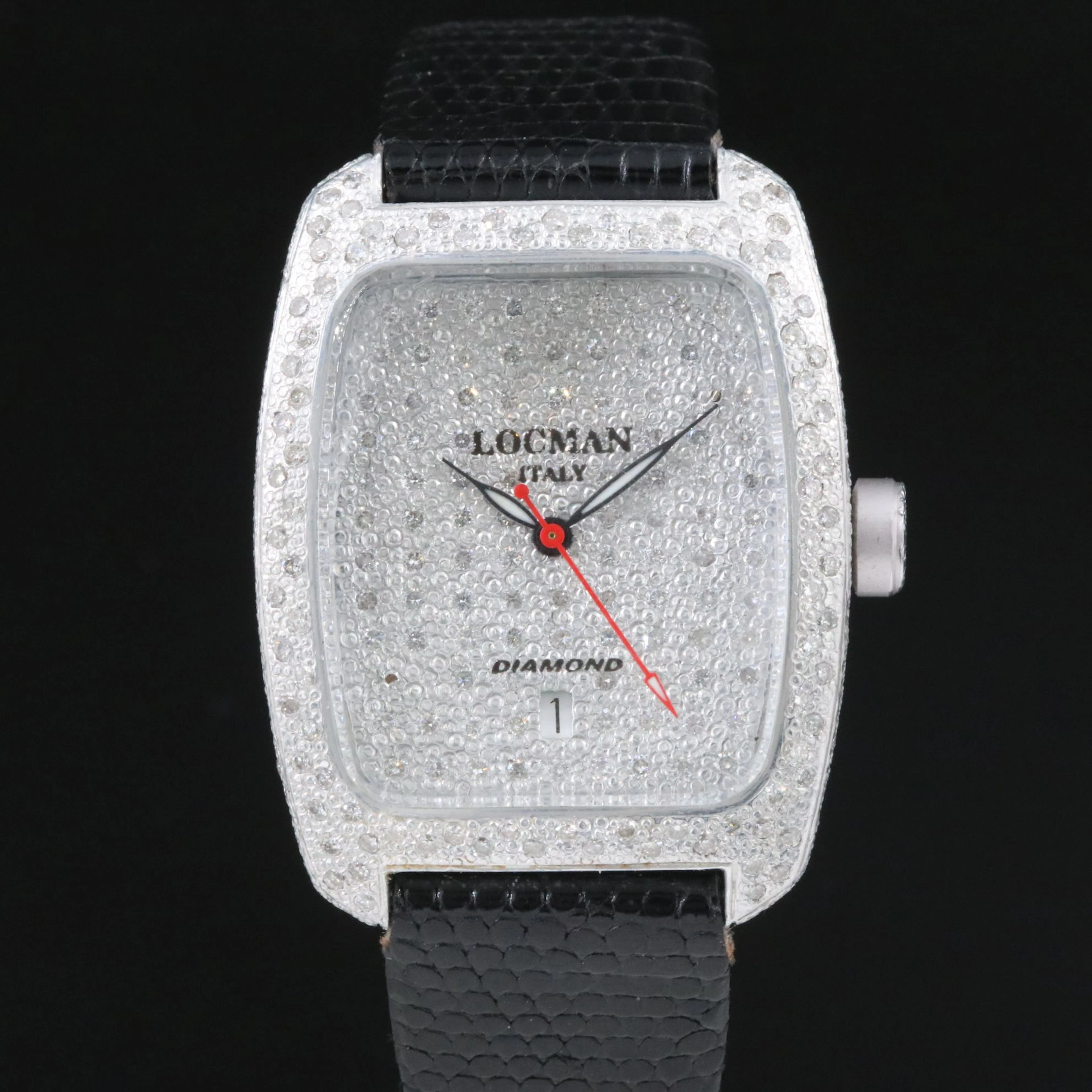 Locman 2.5 CTW Diamond & Aluminum Quartz Watch