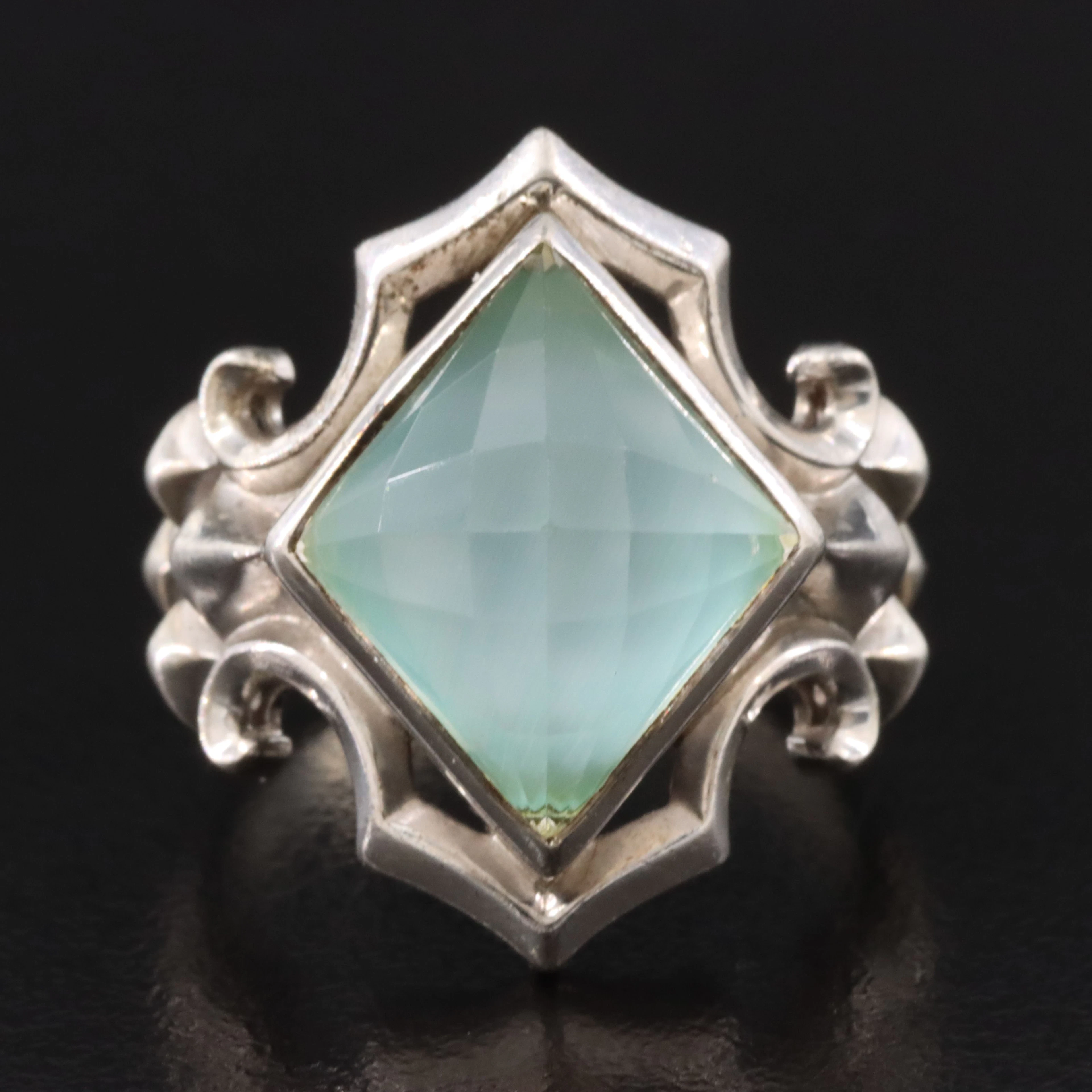 Stephen Webster Sterling Quartz Doublet Ring