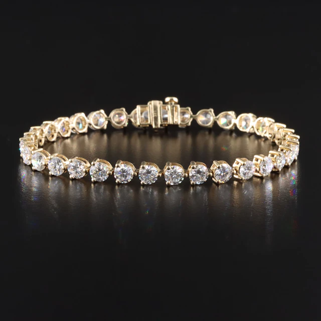 14K 10.66 CTW Lab Grown Diamond Line Bracelet