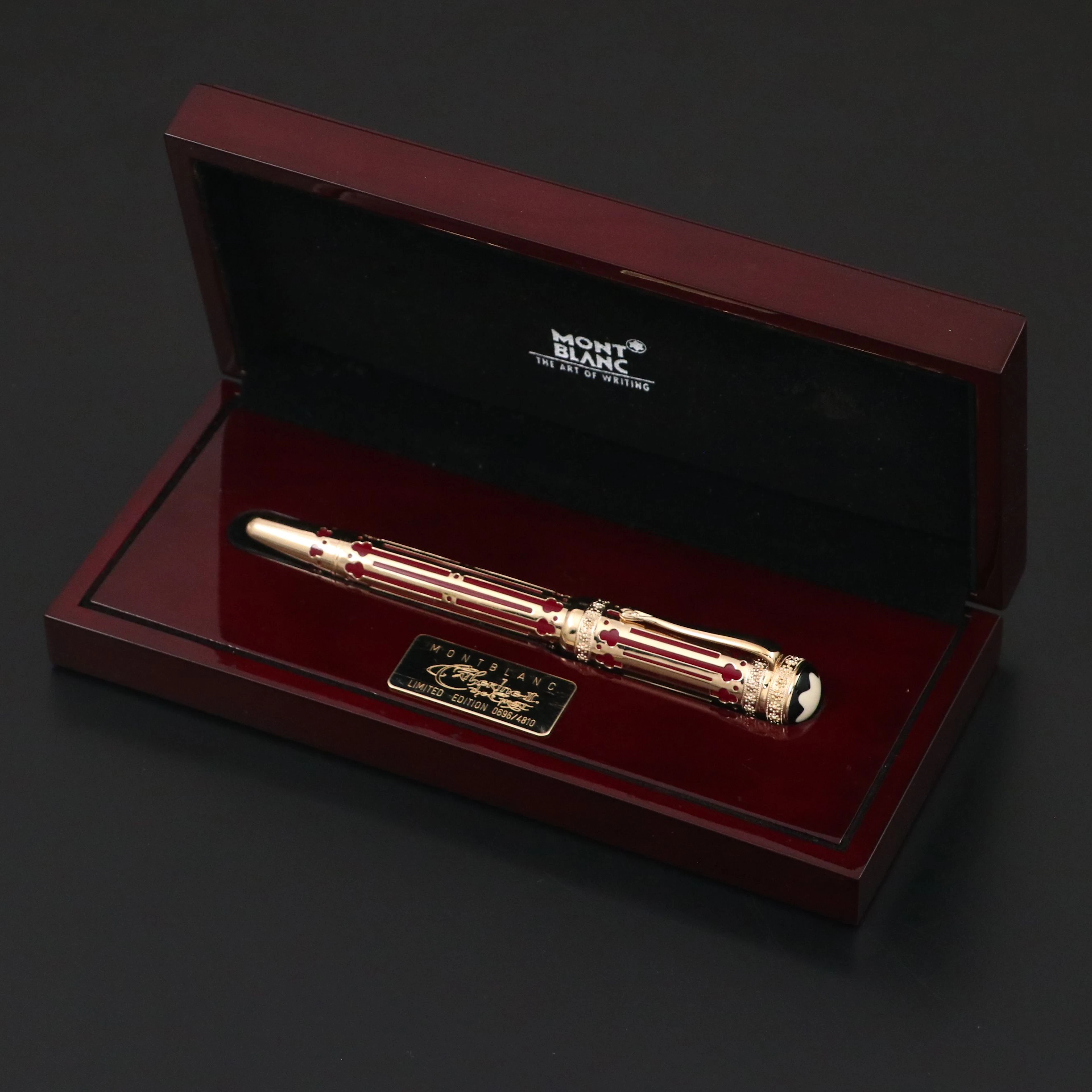 Montblanc "Catherine the Great" Limited Edition Gold Plated Fountain Pen