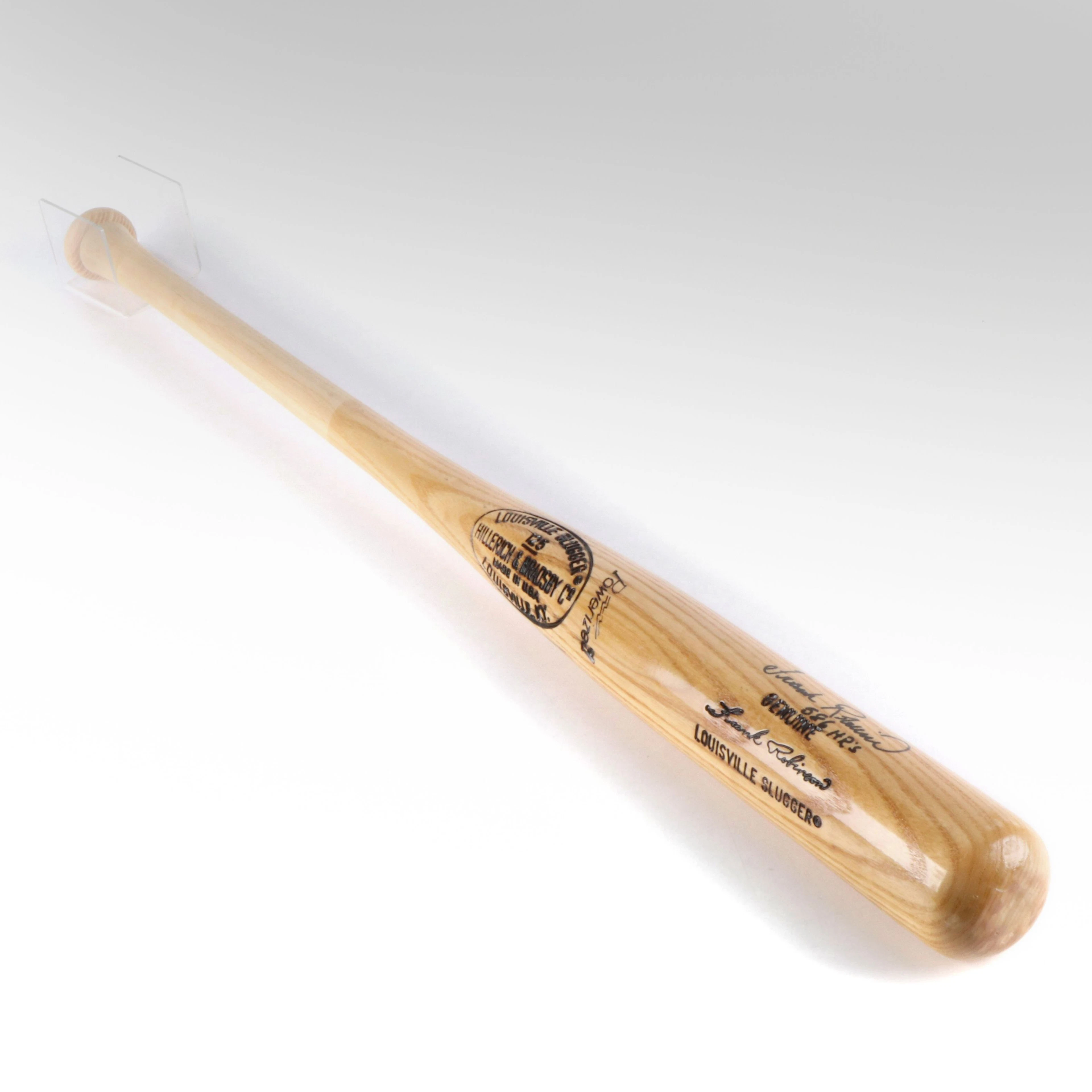 Frank Robinson Signed Louisville Slugger Baseball Bat, HOF Reds/Orioles