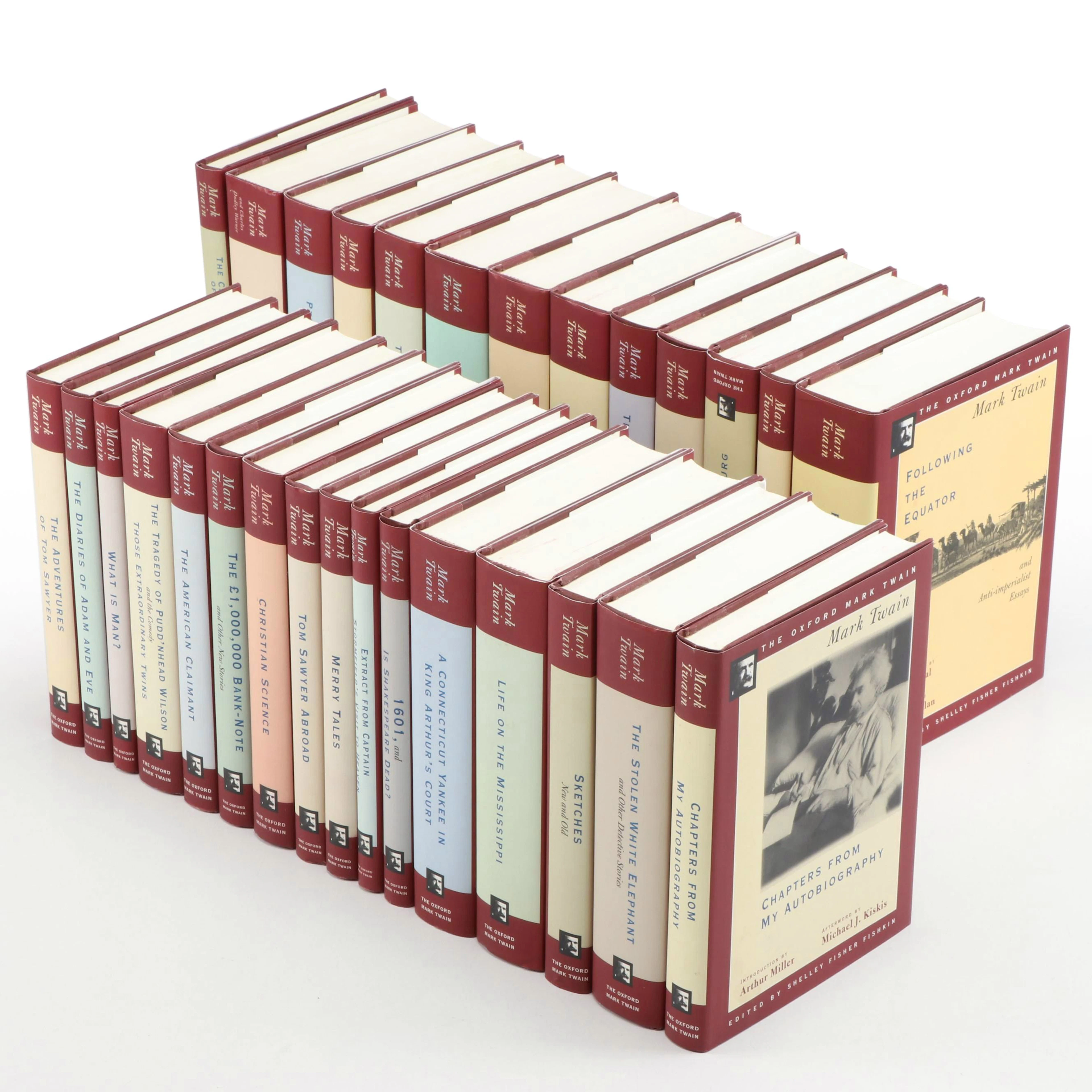 First Edition "The Oxford Mark Twain" Complete Twenty-Nine-Volume Set, 1996