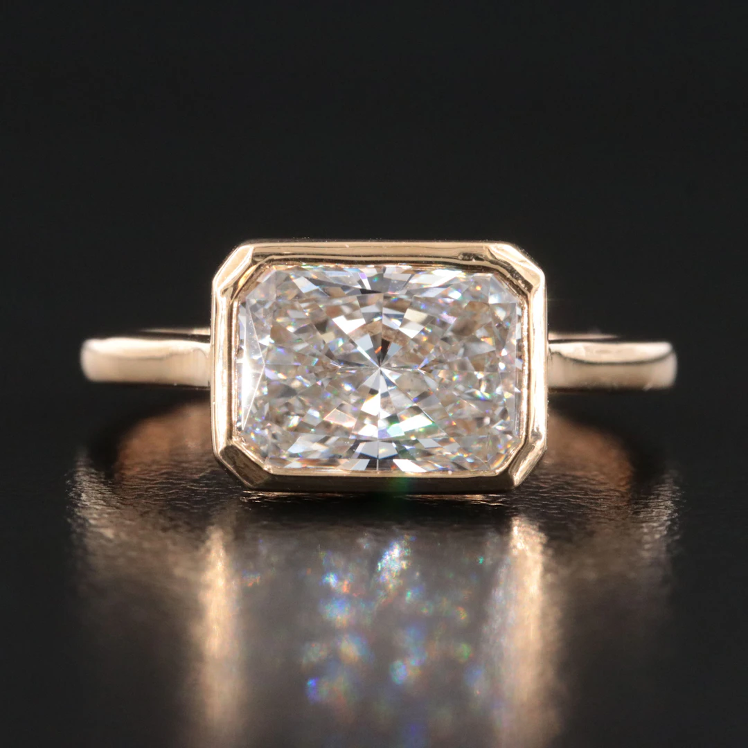18K 3.06 CT Lab Grown Diamond Ring with IGI Report