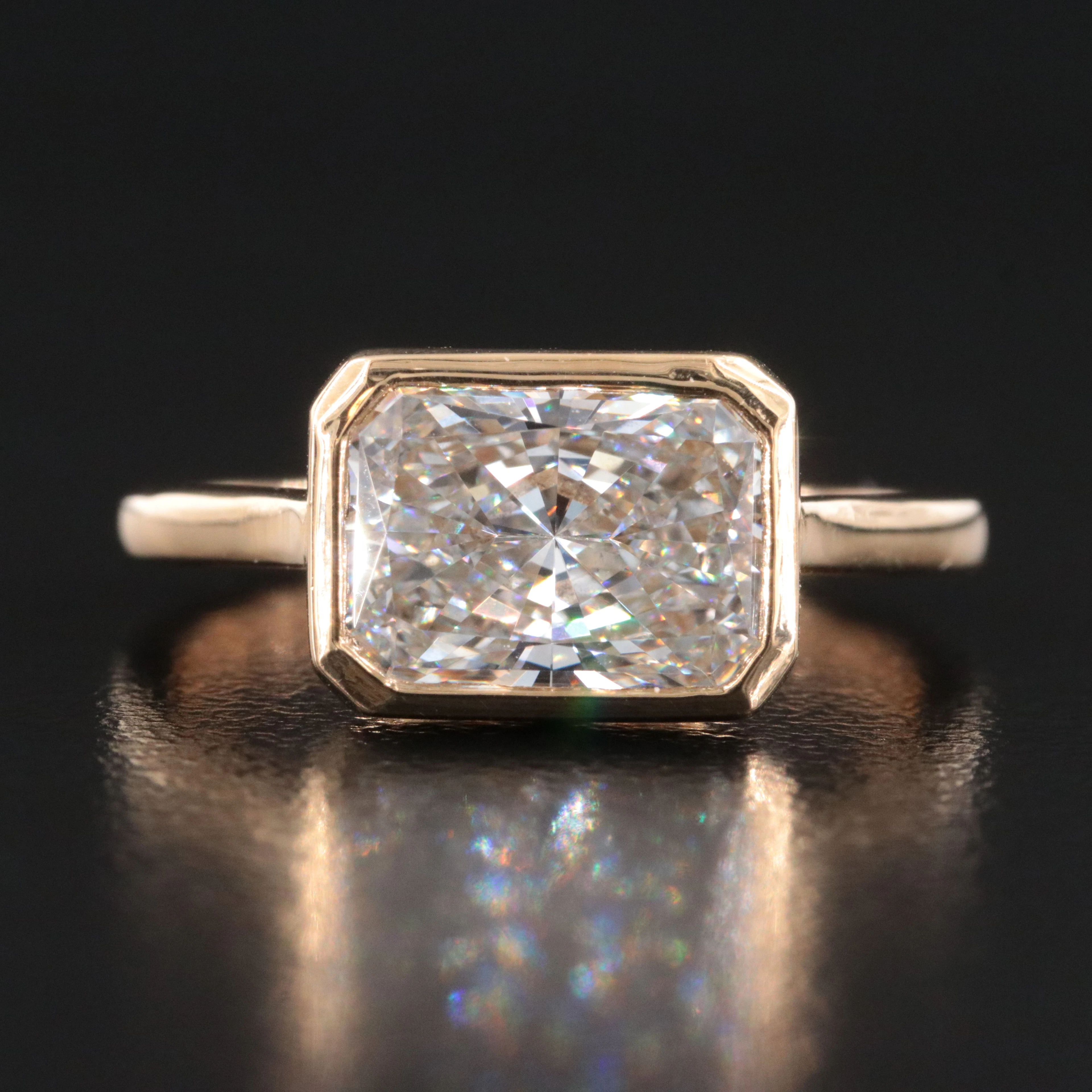 18K 3.06 CT Lab Grown Diamond Ring with IGI Report