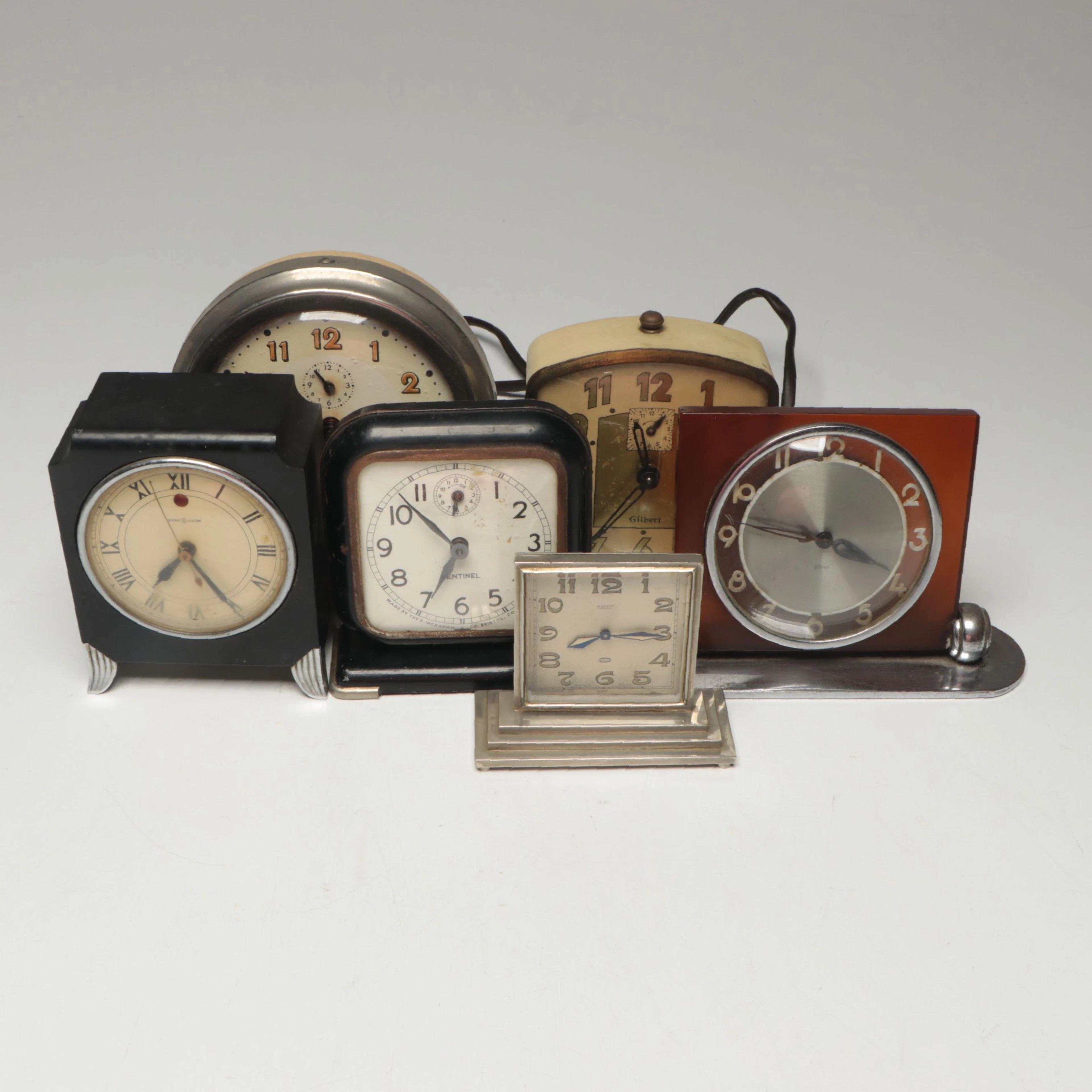 Vintage Gilbert, Jaz, General Electric and More Art Deco Clocks