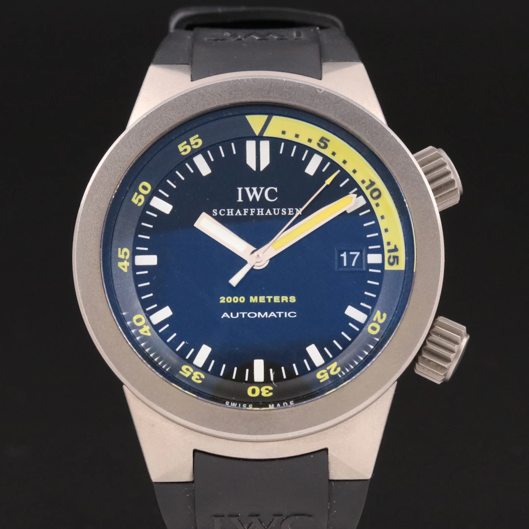 IWC Aquatimer 2000 Titanium 42MM Black Automatic Watch