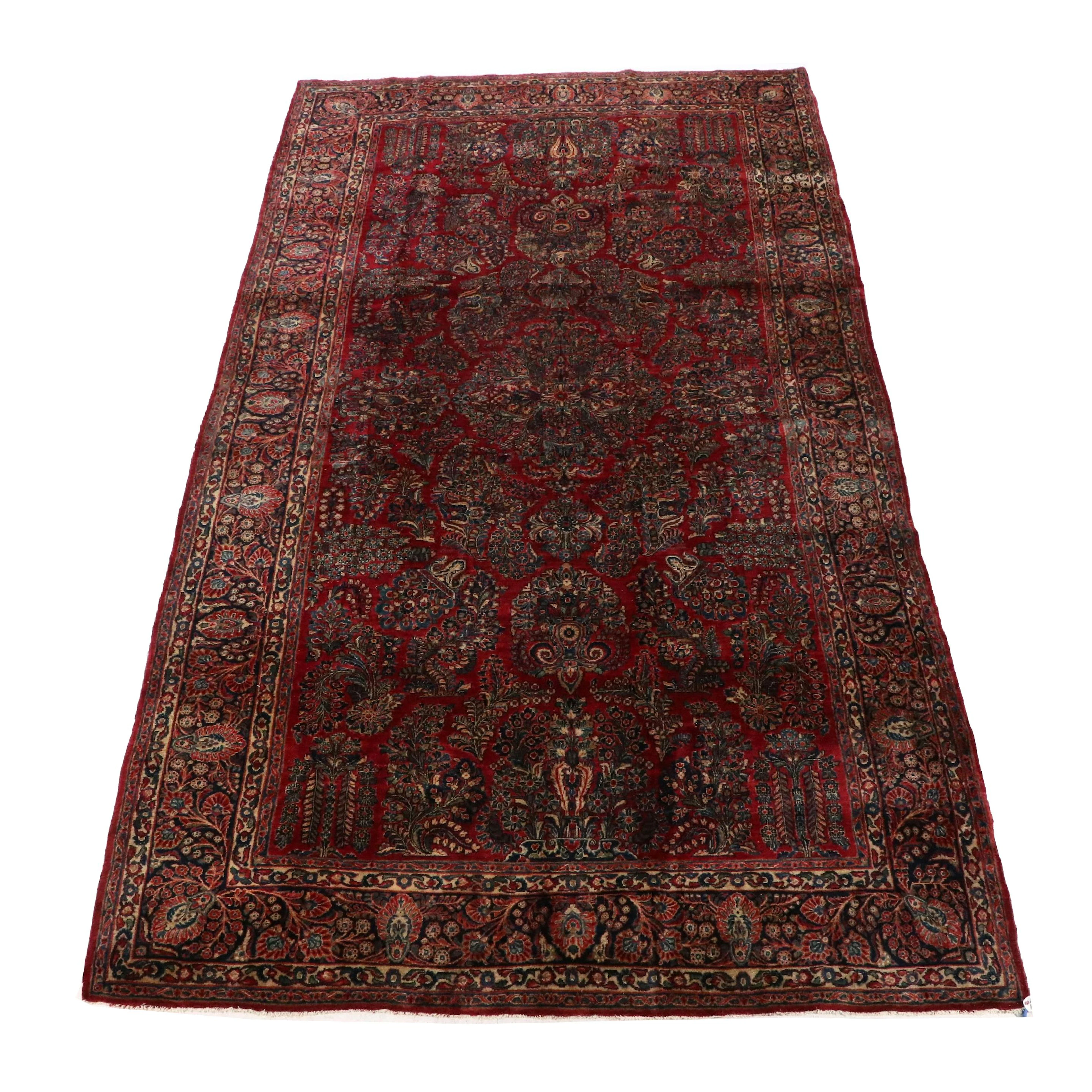 9'3 x 16'8 Hand-Knotted Persian Sarouk Room Sized Rug