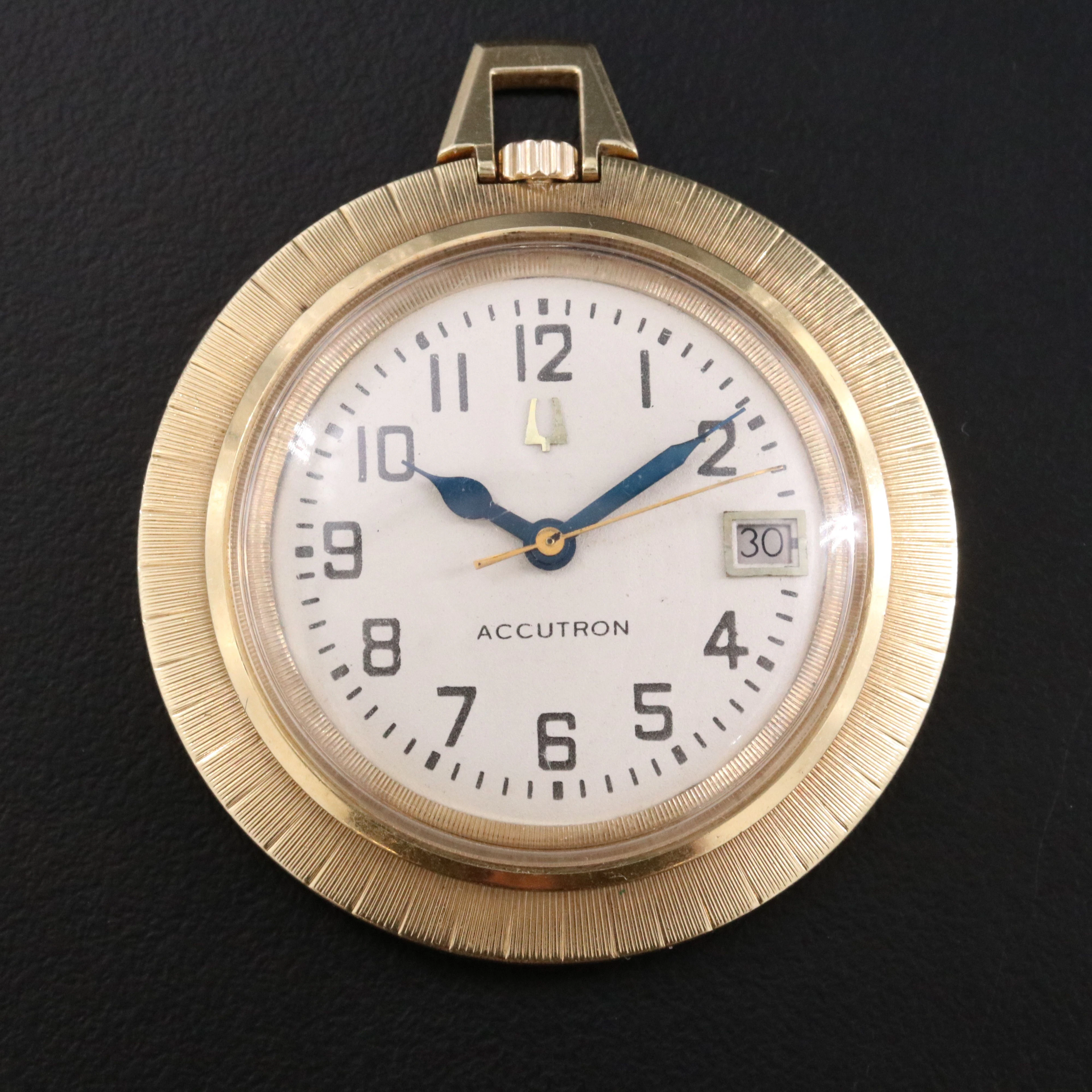 1966 14K Bulova 218 Accutron Pocket Watch