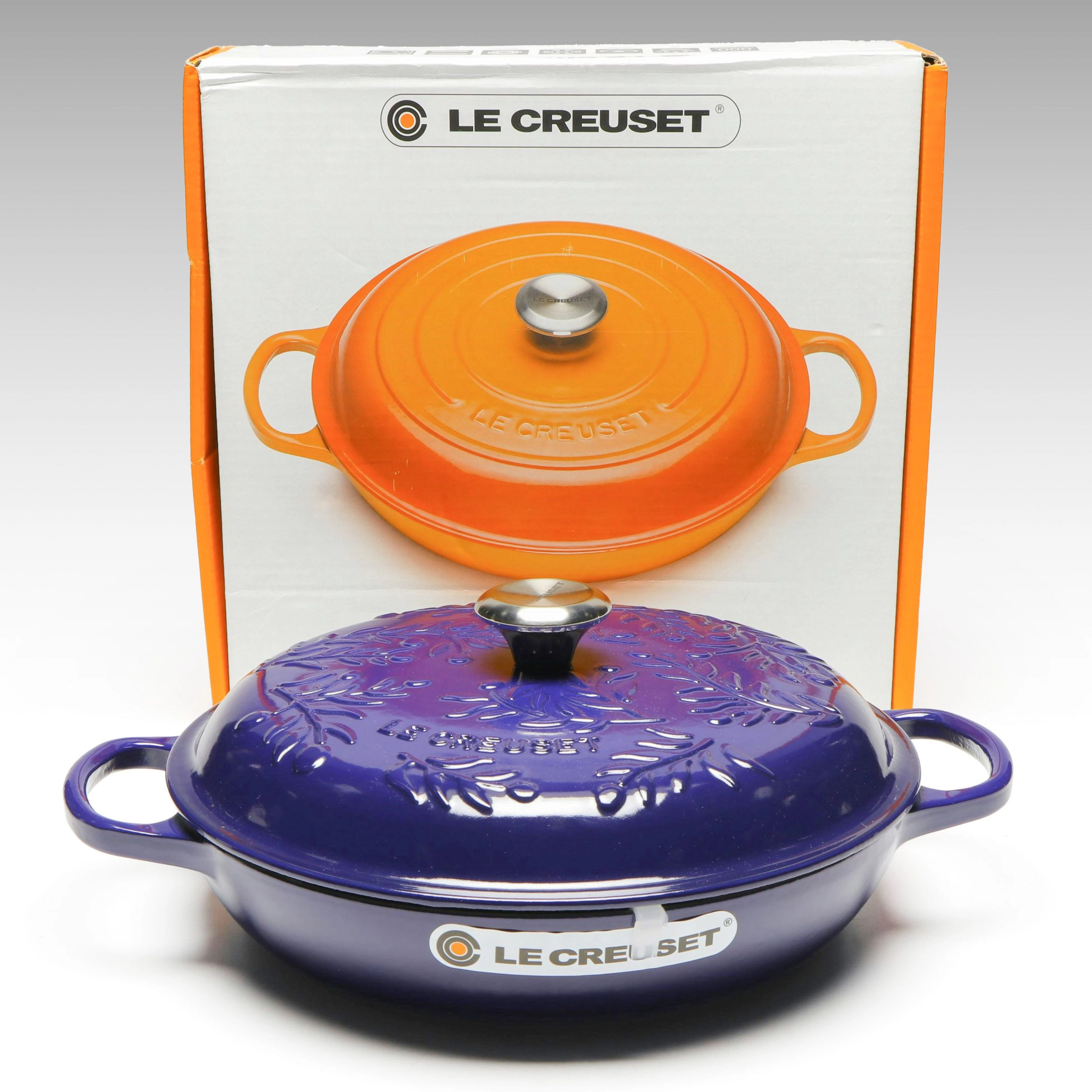 Le Creuset "Olive" 3.5 Qt. Indigo Enameled Cast Iron Braiser