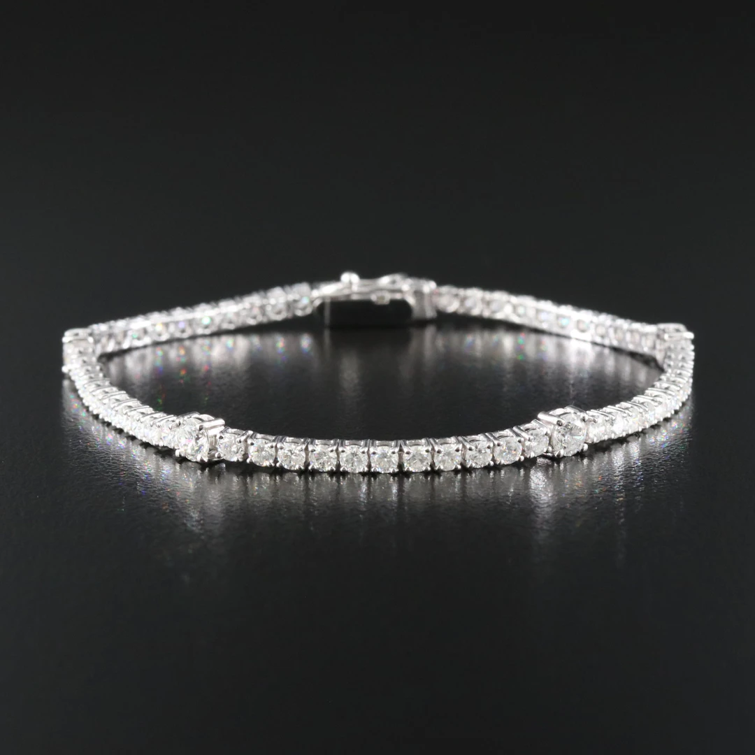 14K 3.50 CTW Diamond Line Bracelet