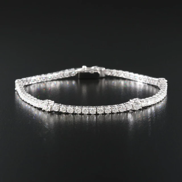 14K 3.50 CTW Diamond Line Bracelet