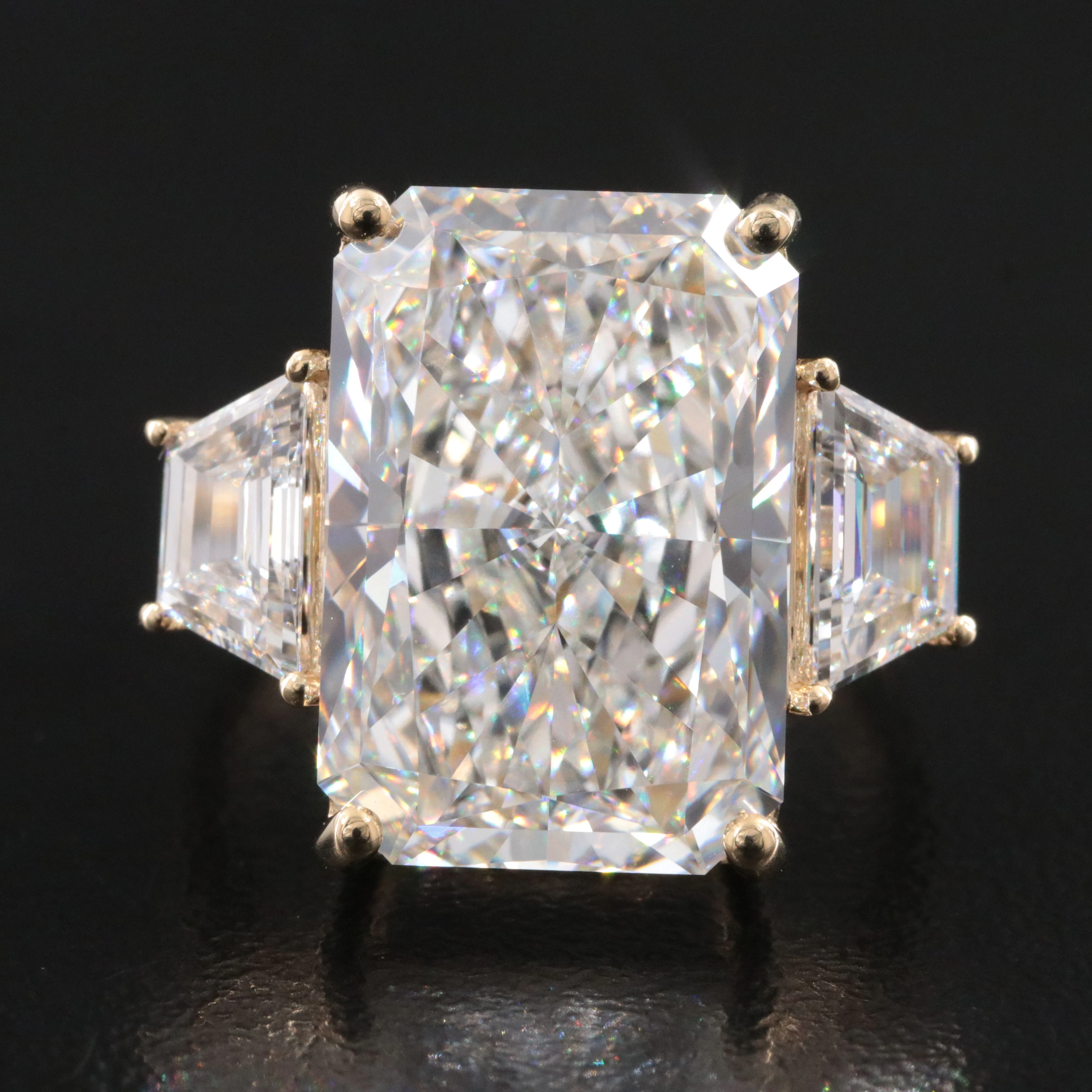 14K 11.69 CTW Lab Grown Diamond Ring with IGI Report