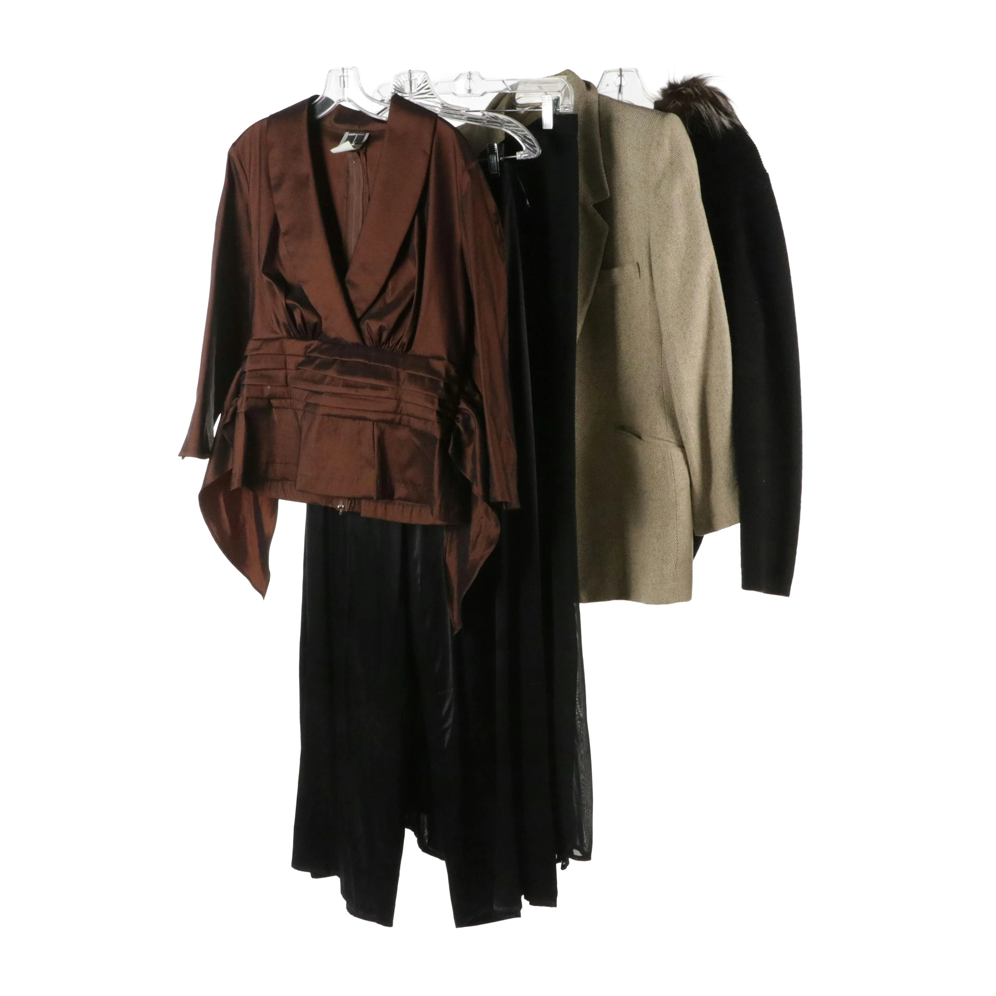Linda Allard Ellen Tracy Blazer, Saks Fifth Avenue Cashmere Zip Sweater, More