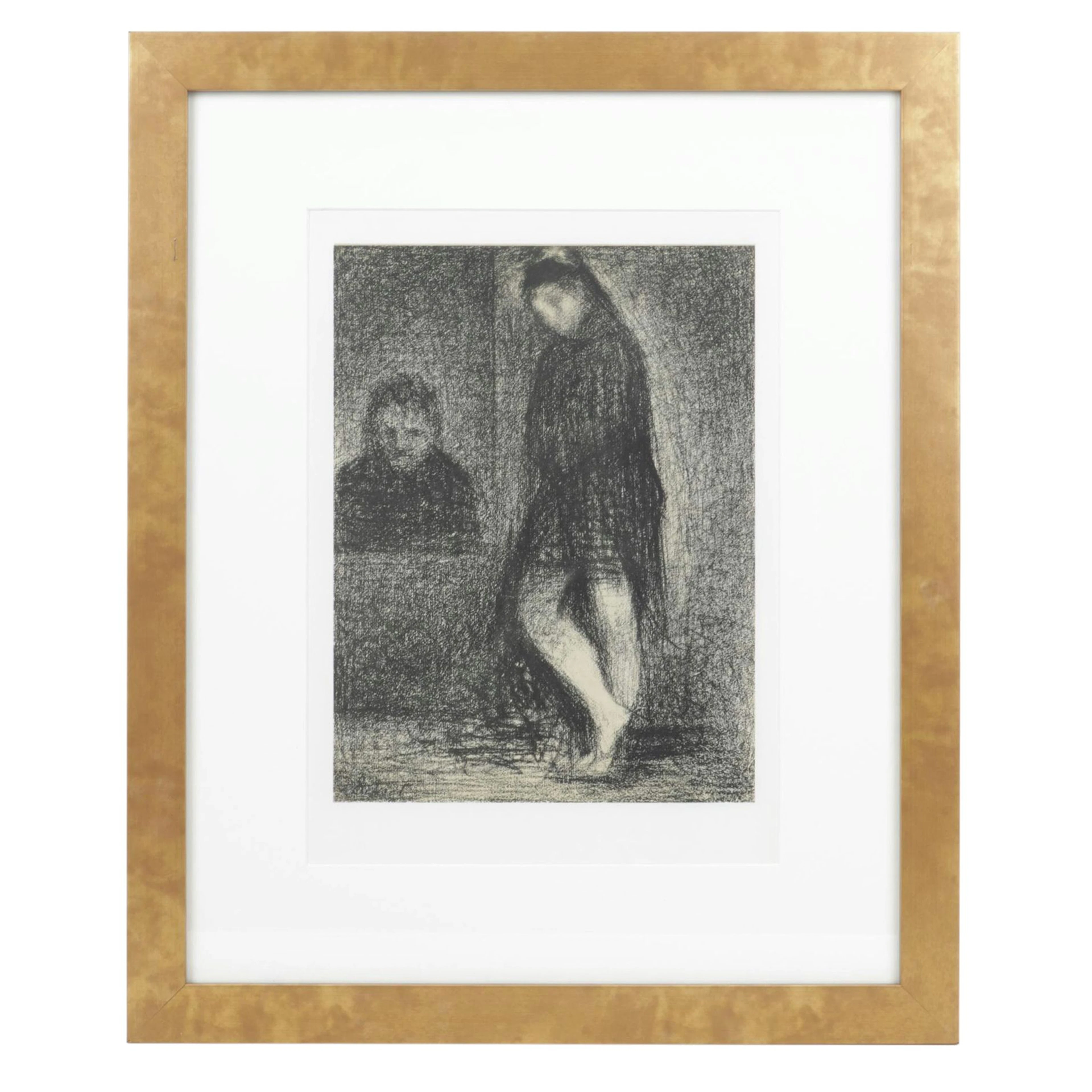 Lithograph after Georges Seurat "The Dancer and The Cashier", 1966