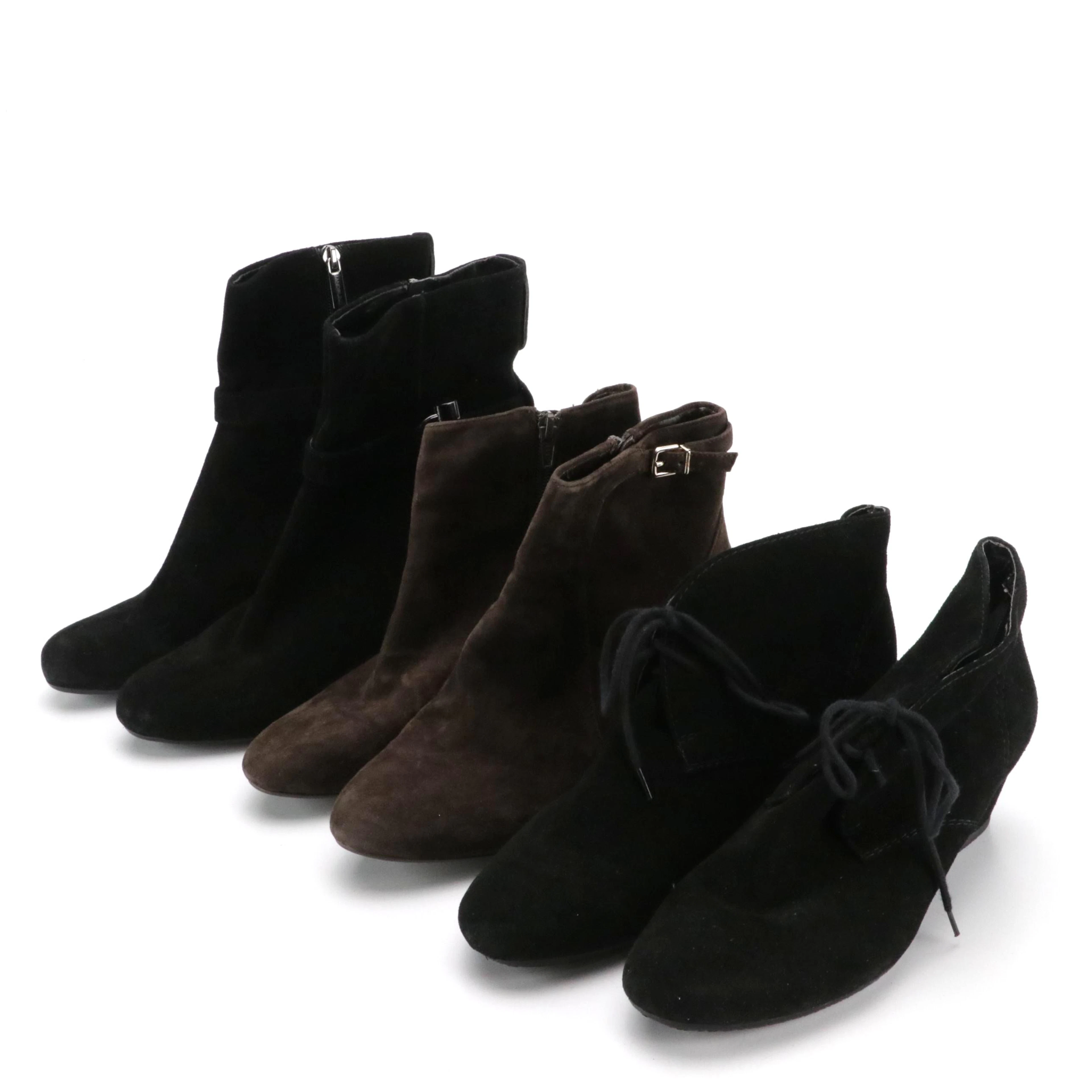 Antonio Melani, Bandolino, and Nine West Suede Wedge Boots