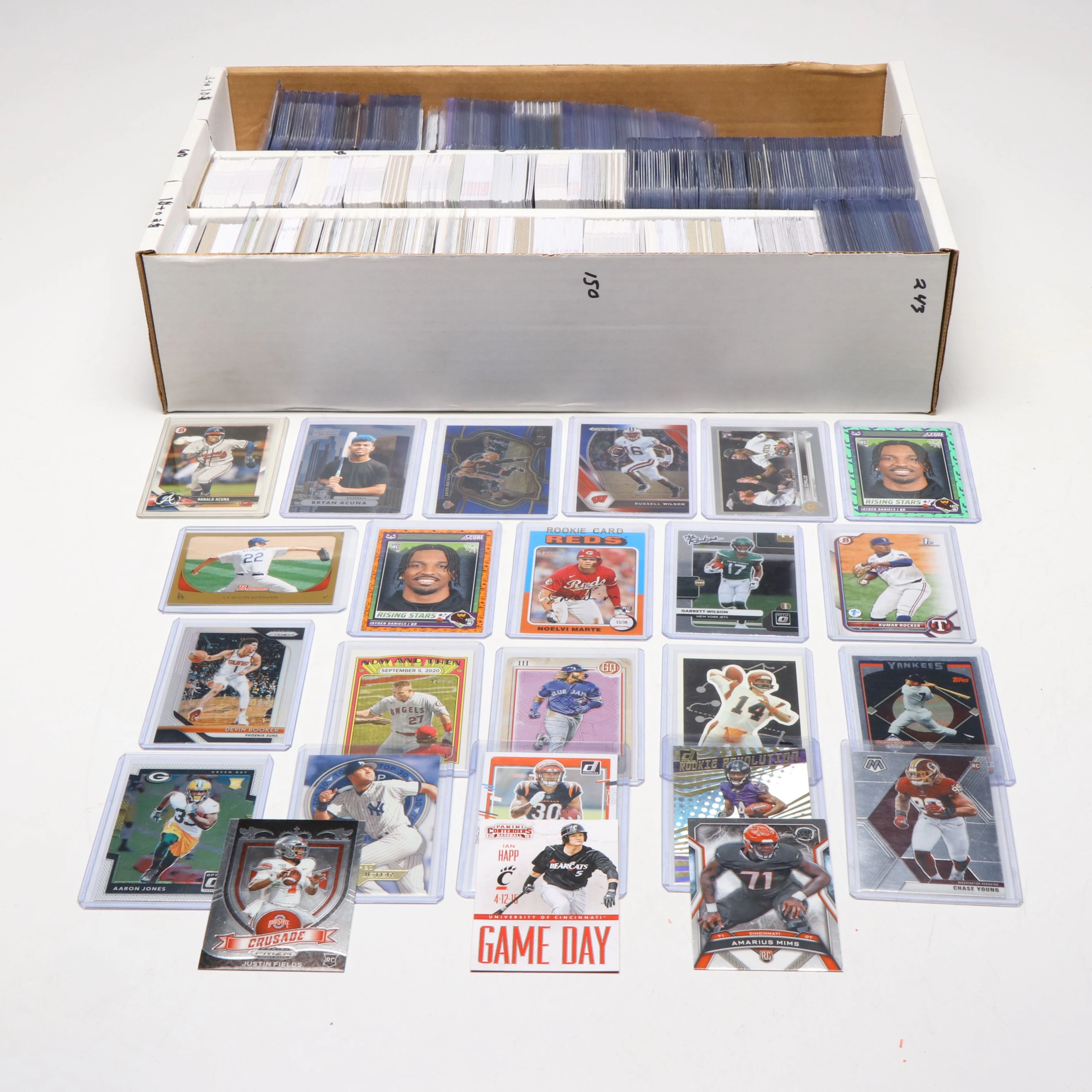 Topps Chrome with Other Sports Cards Featuring Oneil Cruz & Chase Brown Rookies