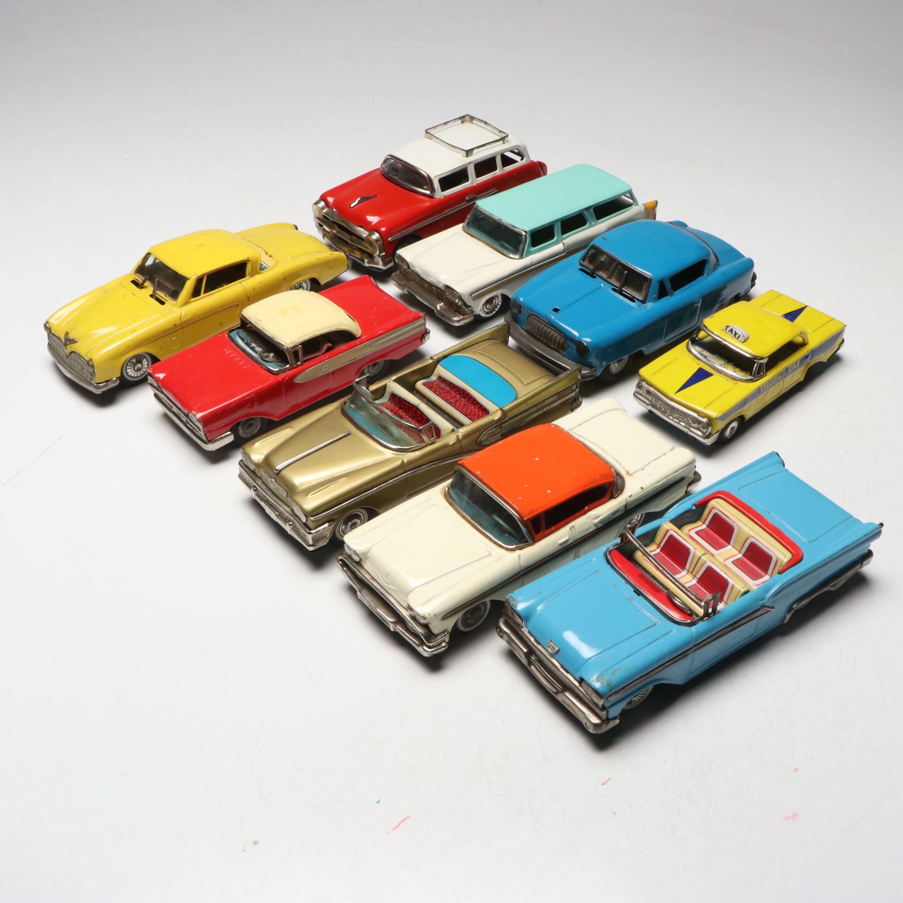 Bandai, Taniguchi Shoten with Other Metal Toy Cars, Mid-20th Century