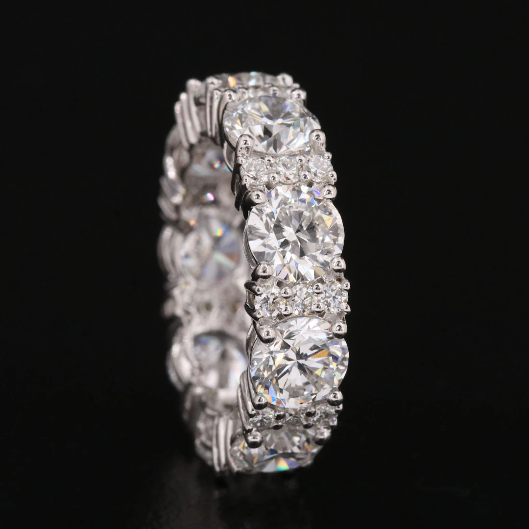 14K 7.76 CTW Lab Grown Diamond Eternity Band