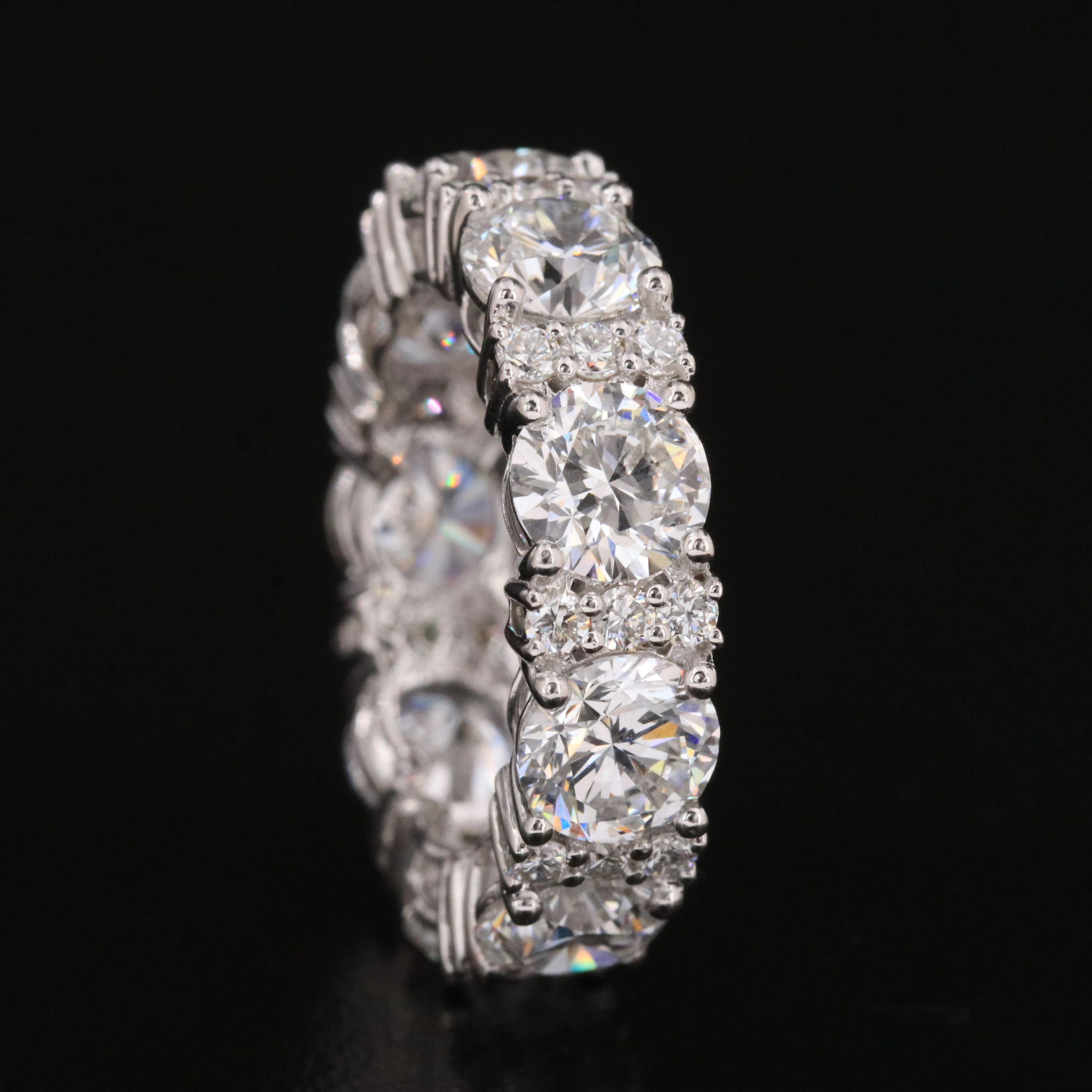 14K 7.76 CTW Lab Grown Diamond Eternity Band