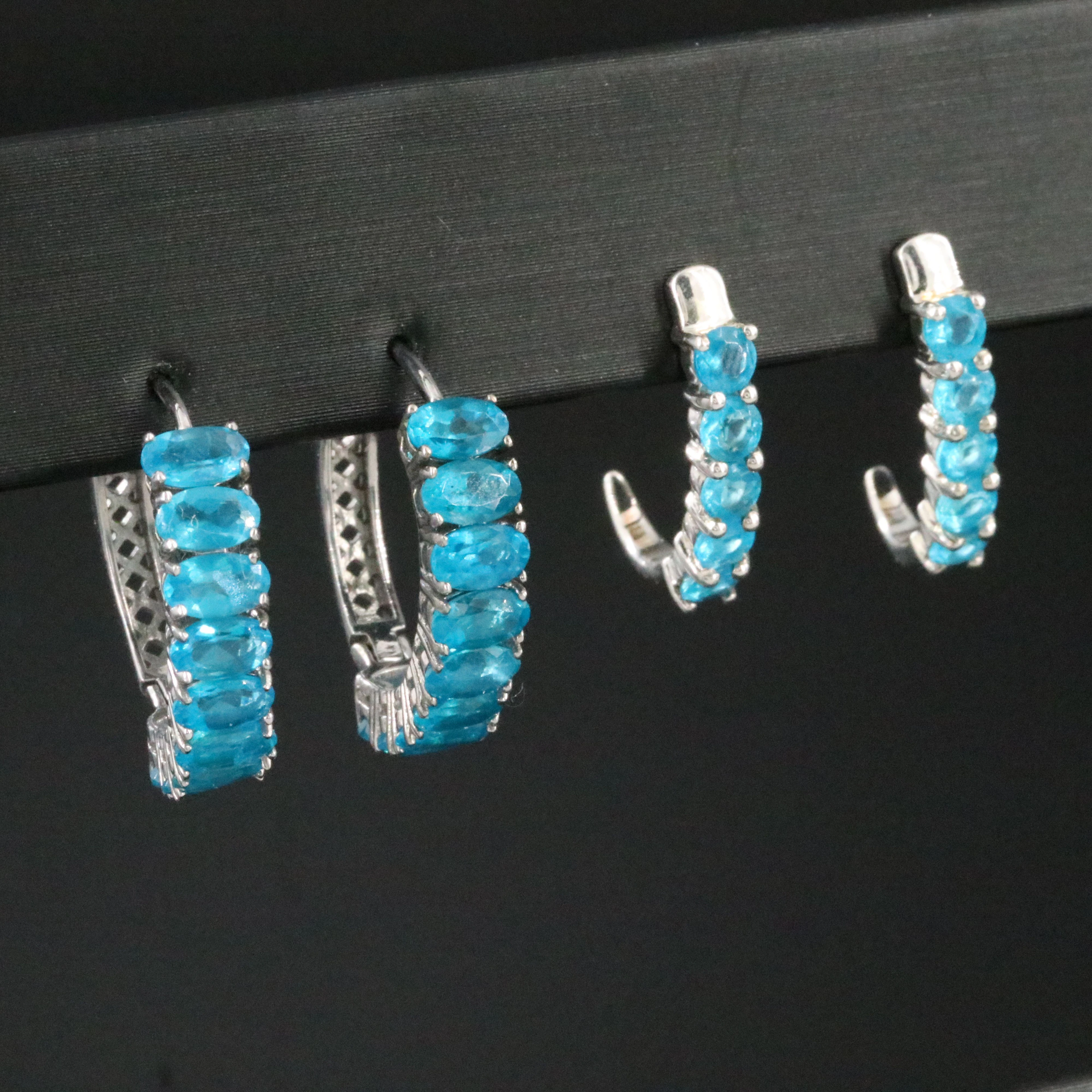 Sterling Apatite Earrings