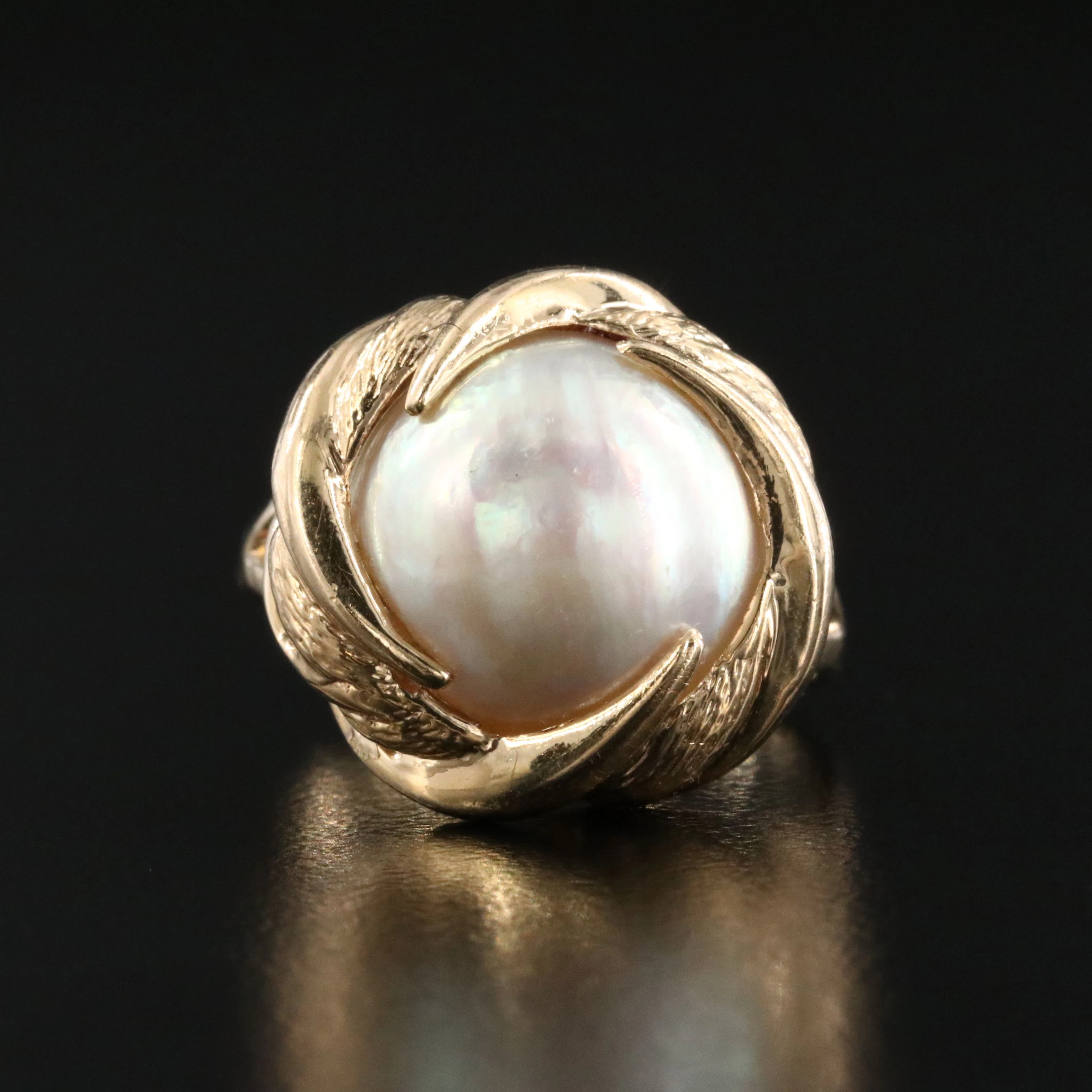14K Mabé Pearl Ring