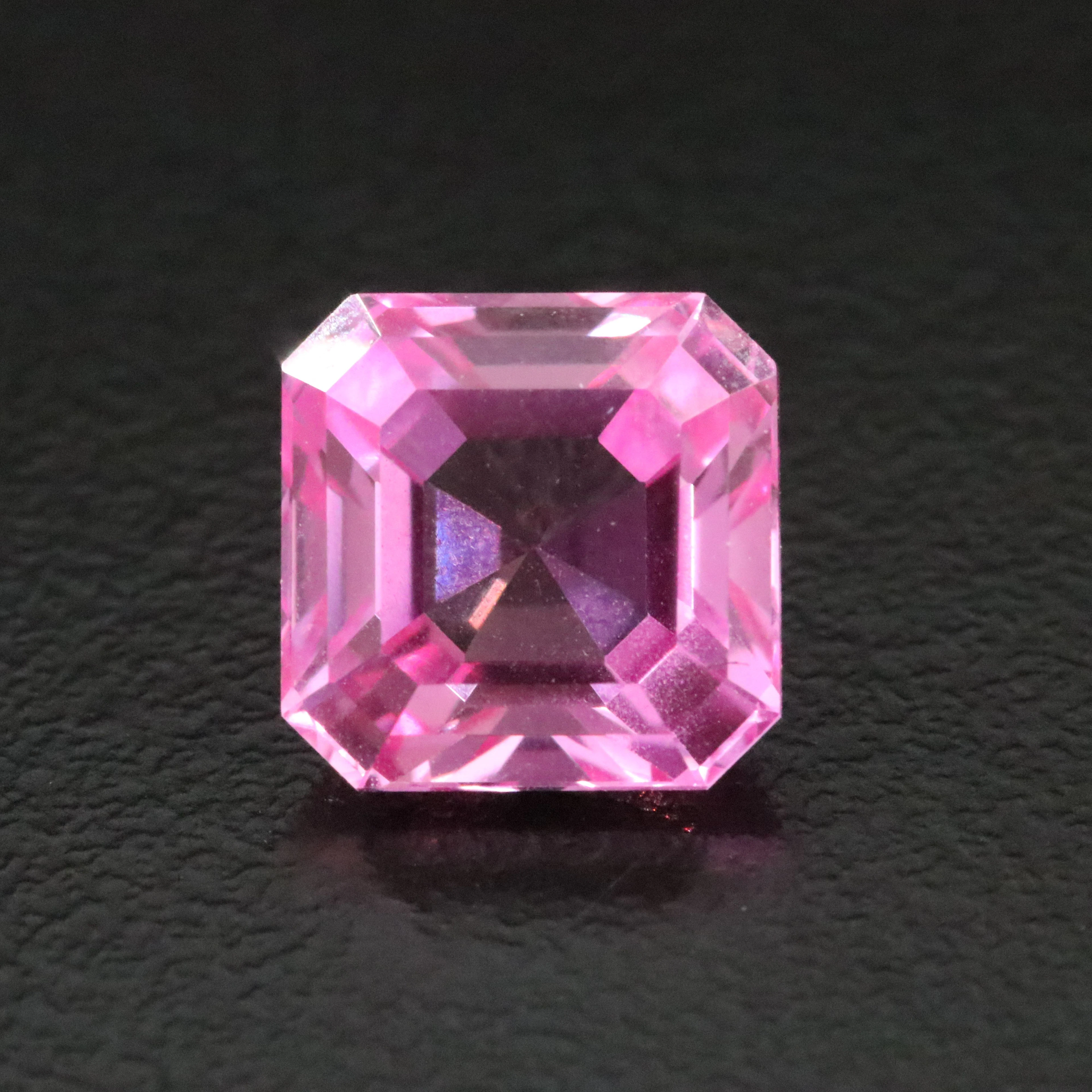 Loose 4.99 CT Lab Grown Pink Sapphire