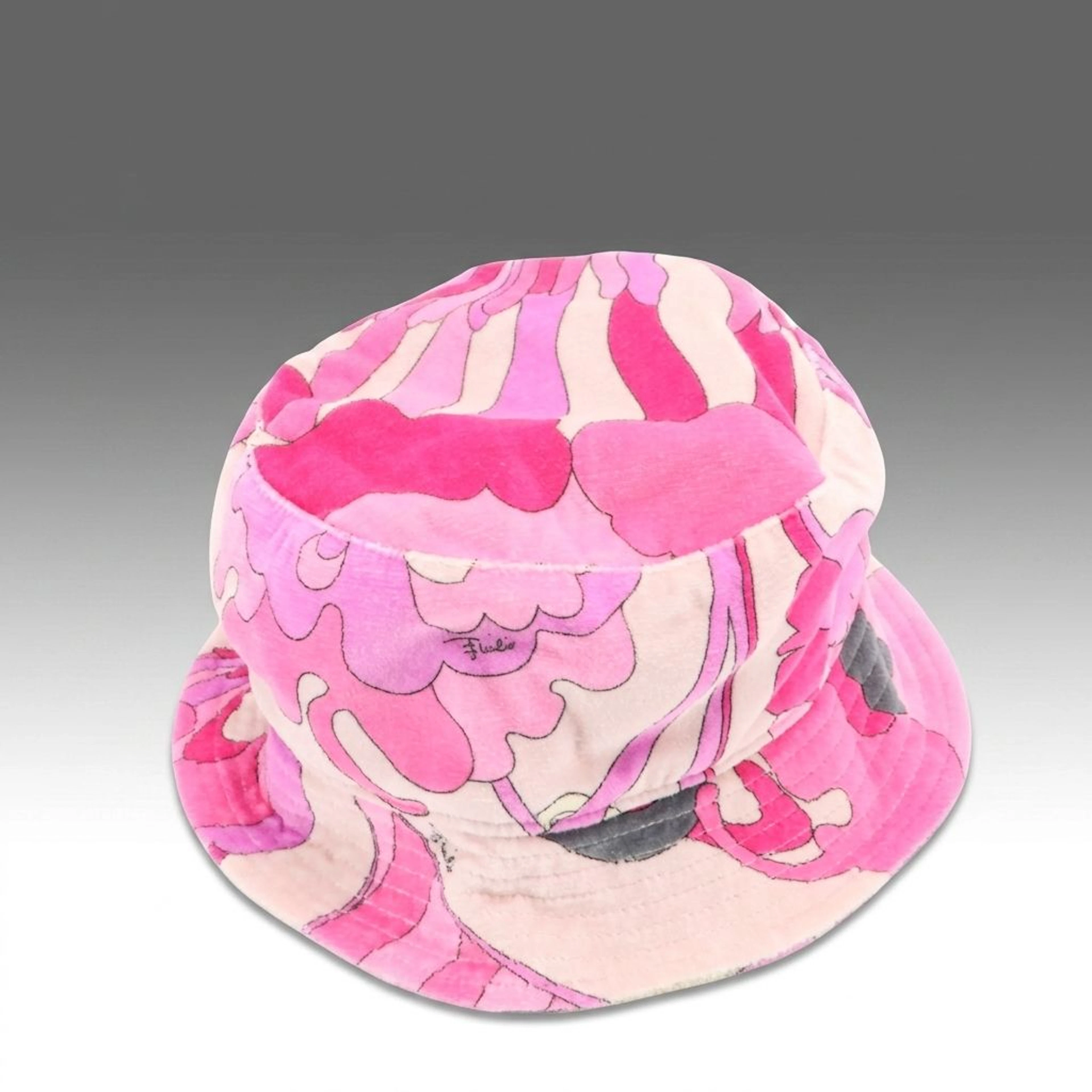 Emilio Pucci Printed Cotton Blend Bucket Hat, With Tag
