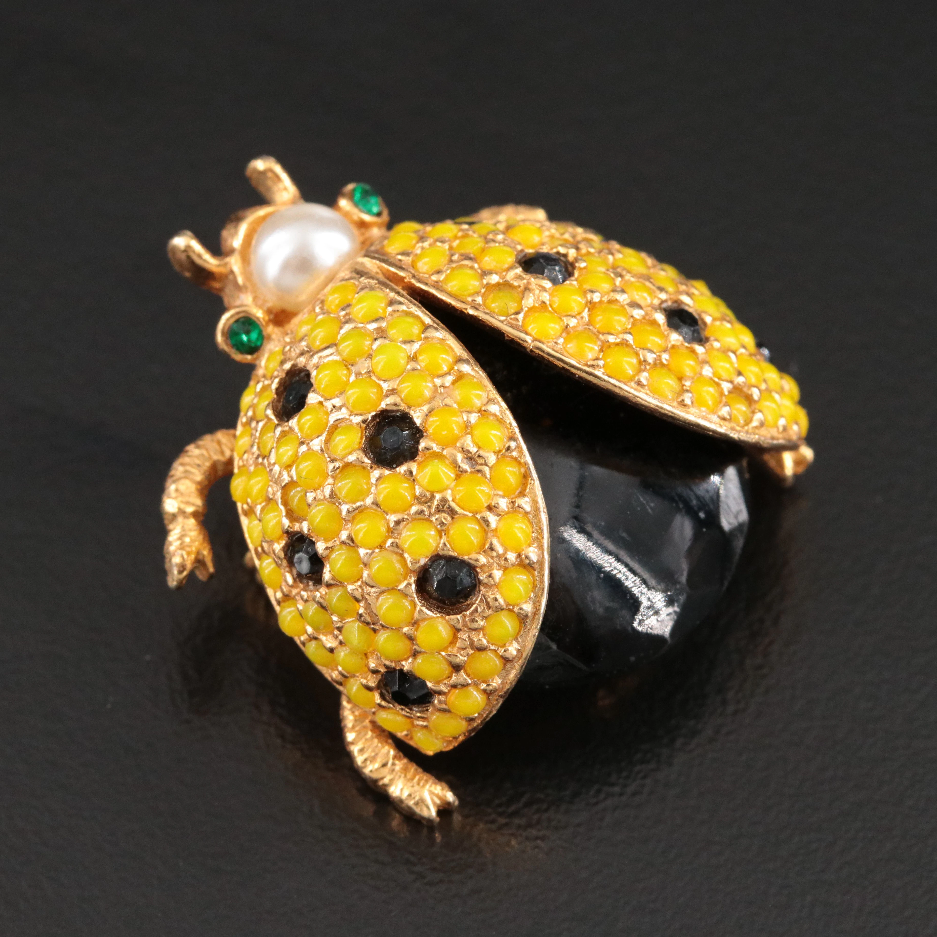 Hattie Carnegie Ladybug Brooch