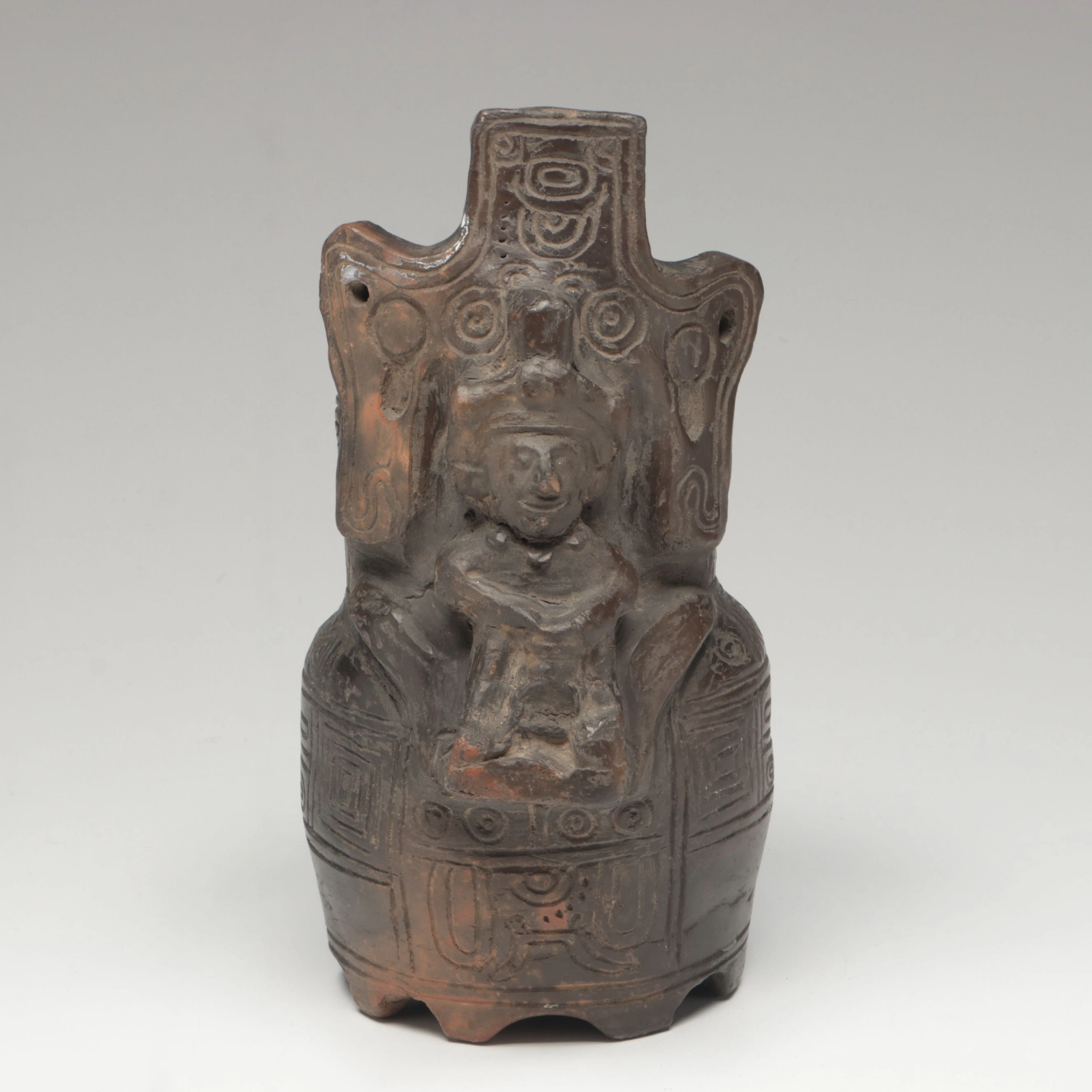 Pre-Columbian Style Ceramic Sculptural Vase