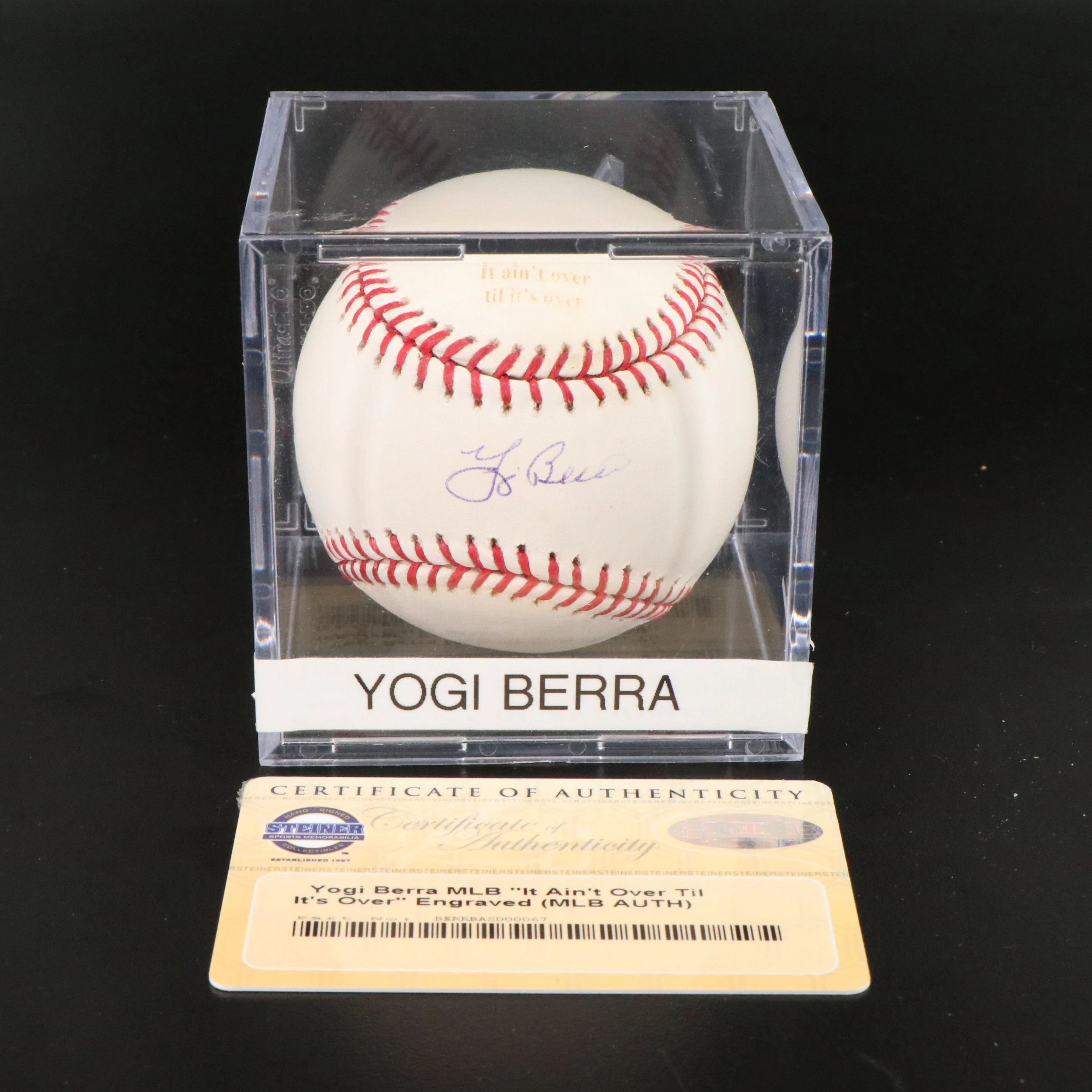 Yogi Berra Signed Rawlings Official Major League Baseball, Steiner