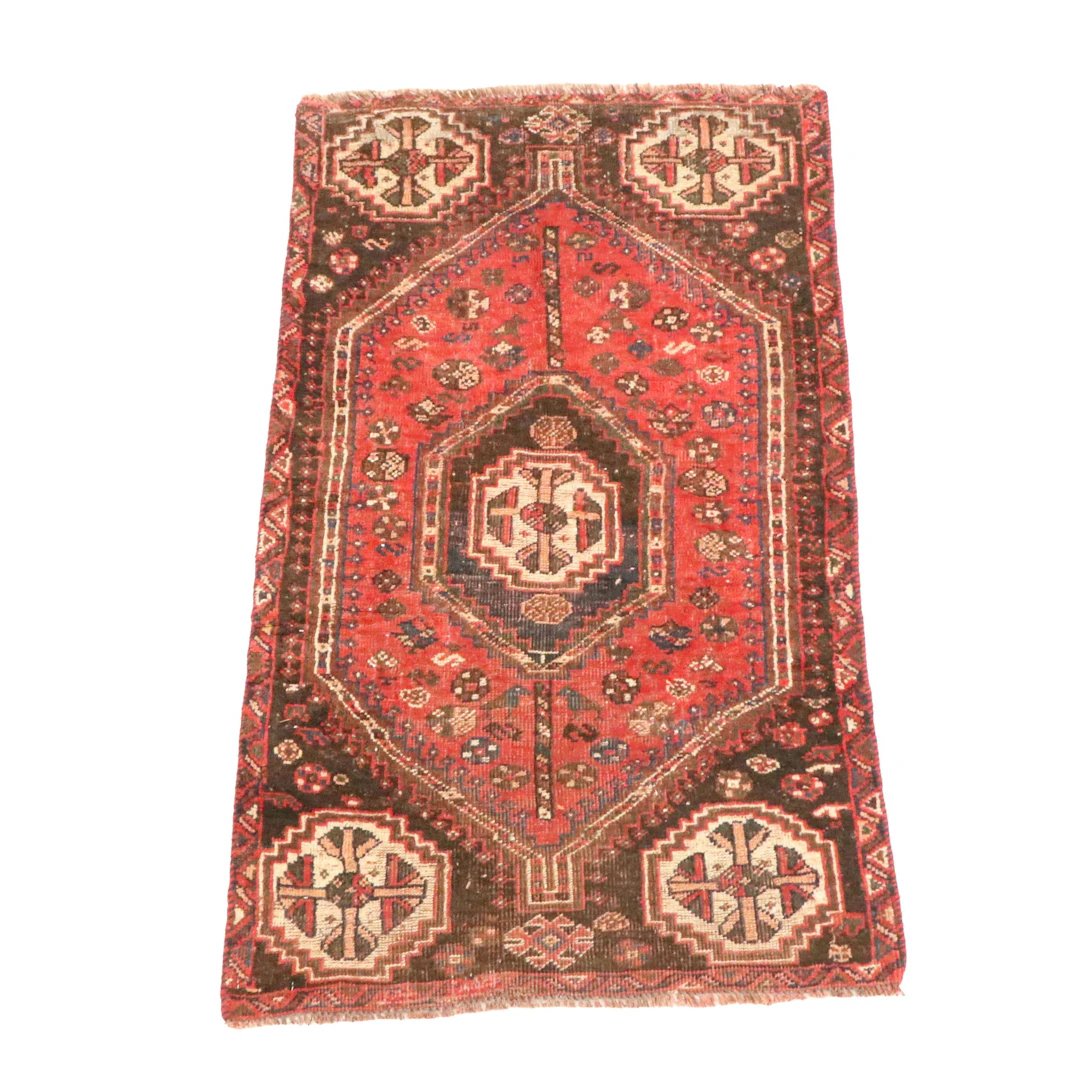 2'7 x 4'8 Hand-Knotted Persian Abadeh Accent Rug