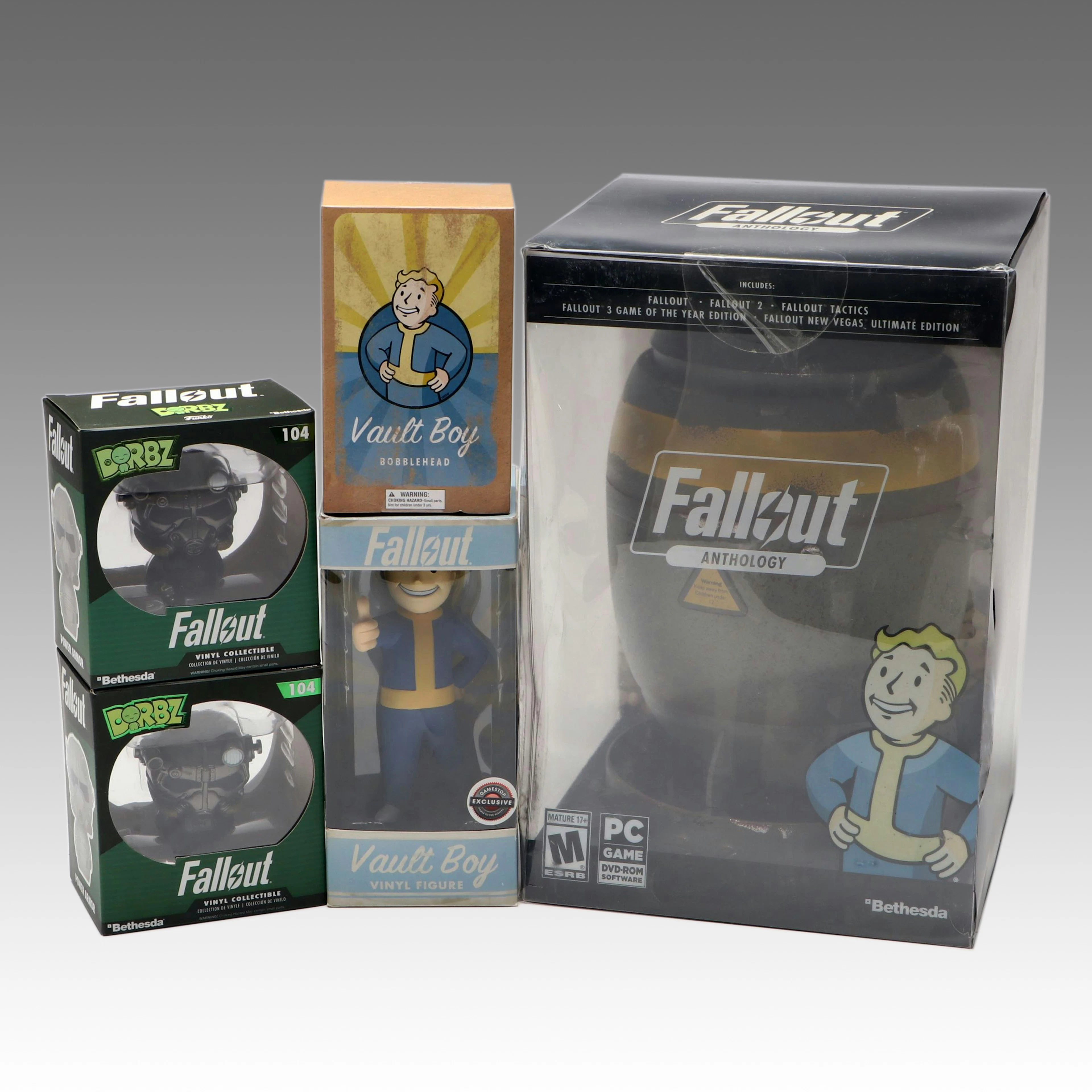 Fallout Series Anthology with Figurines Including "Vault Boy" and More