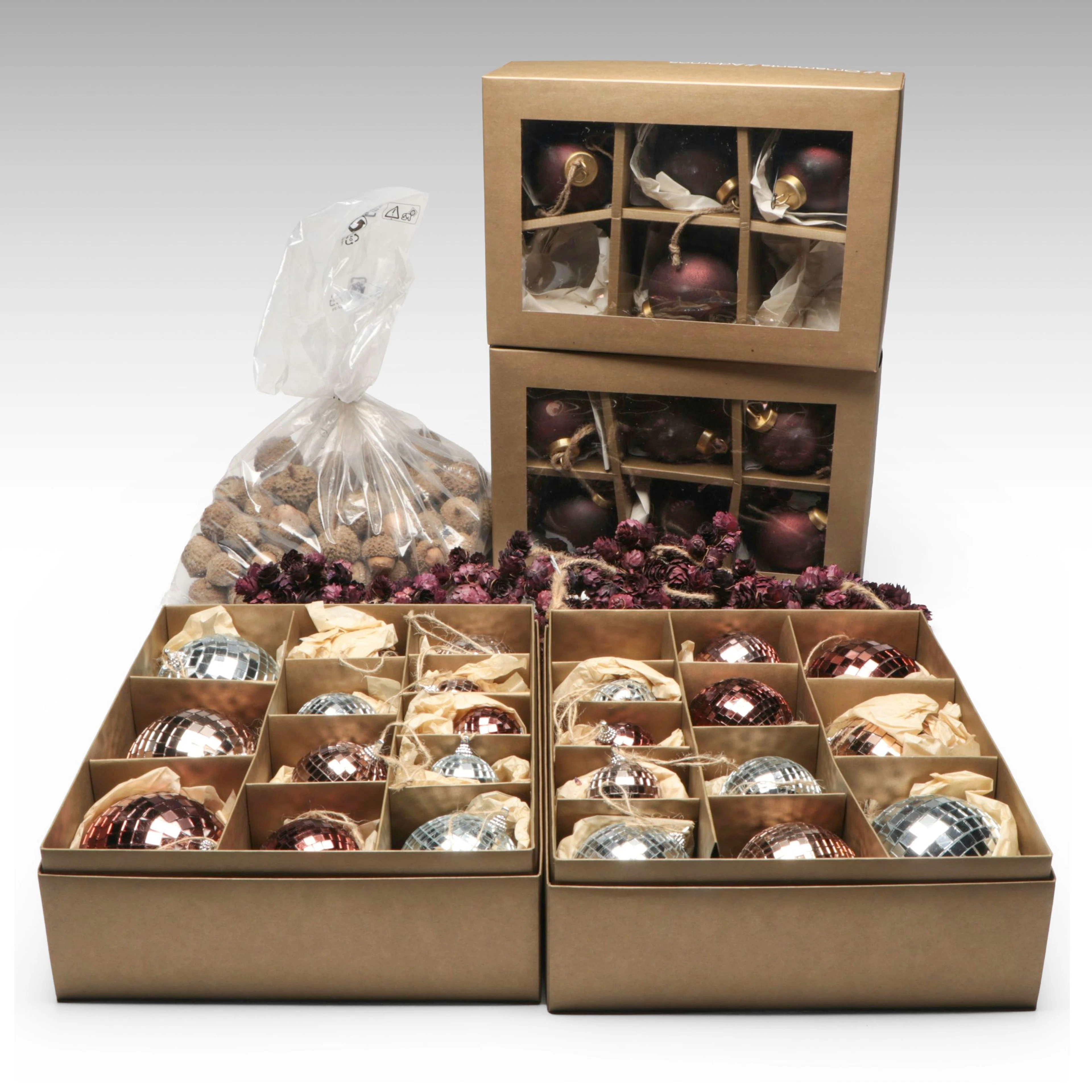 Leanne Ford for Crate & Barrel Disco Ball Ornaments with More Seasonal Décor