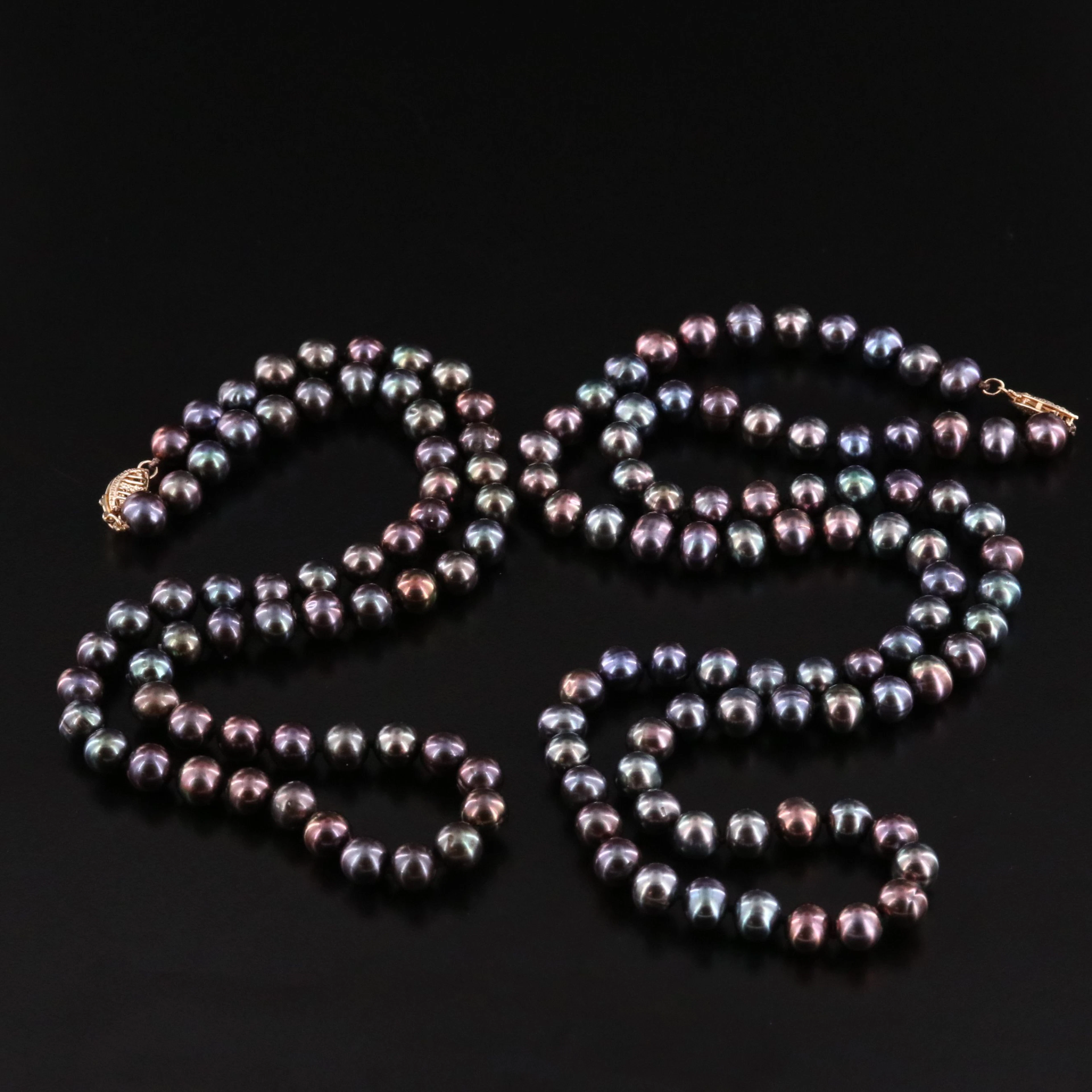 Pearl Necklaces with 14K Clasps