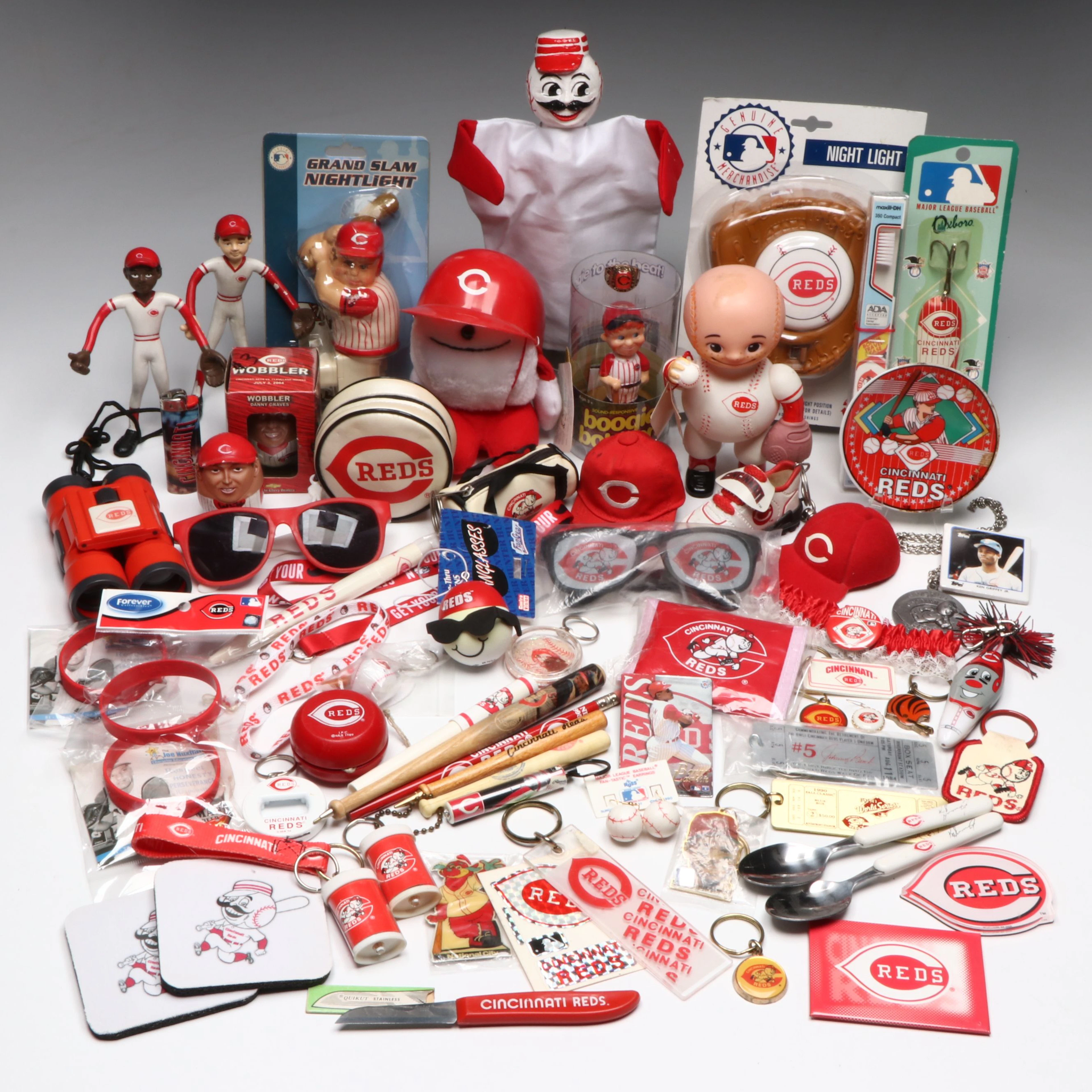 "Casey the Autograph Baseball" with More Cincinnati Reds Memorabilia