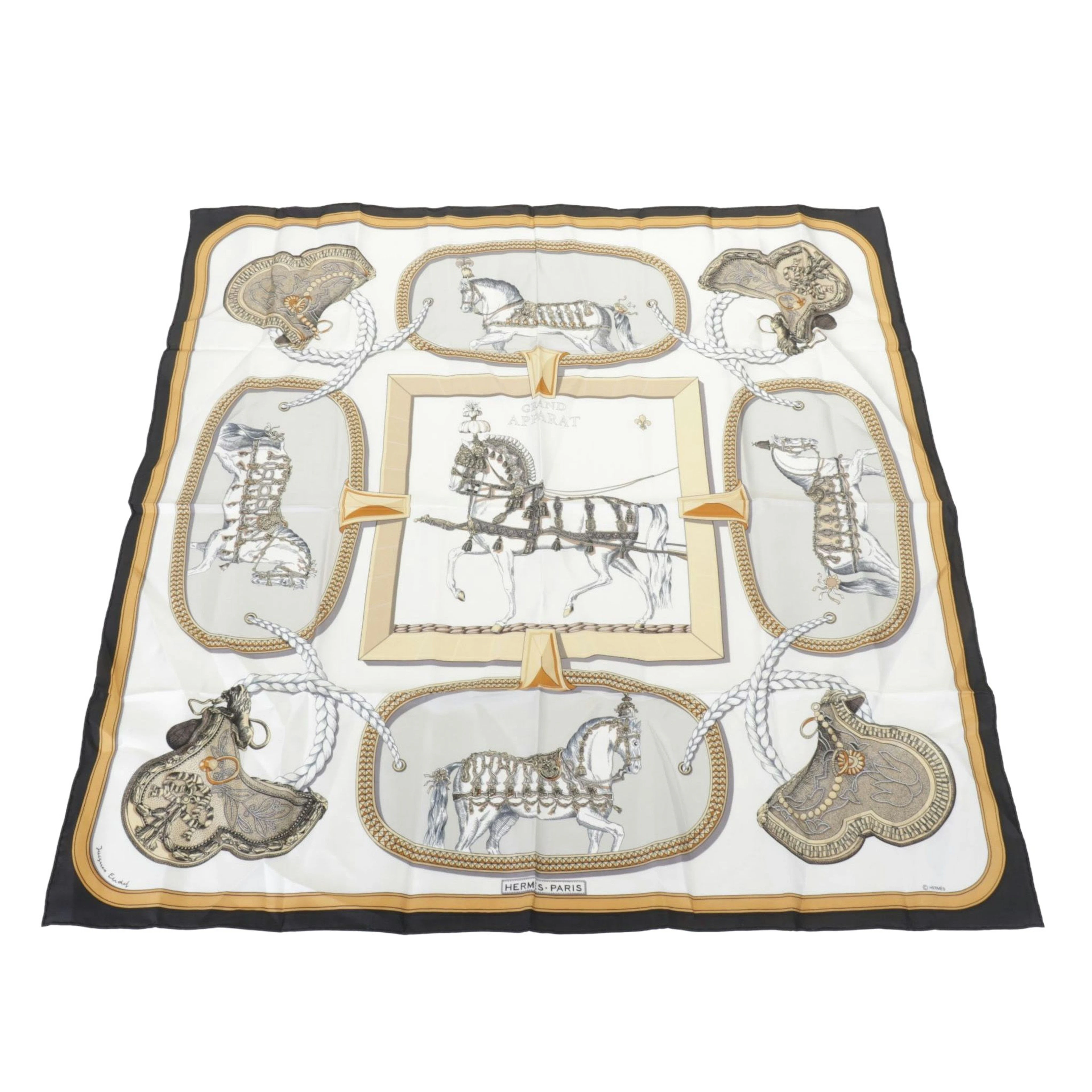 Hermès "Grand Apparat" Silk Scarf