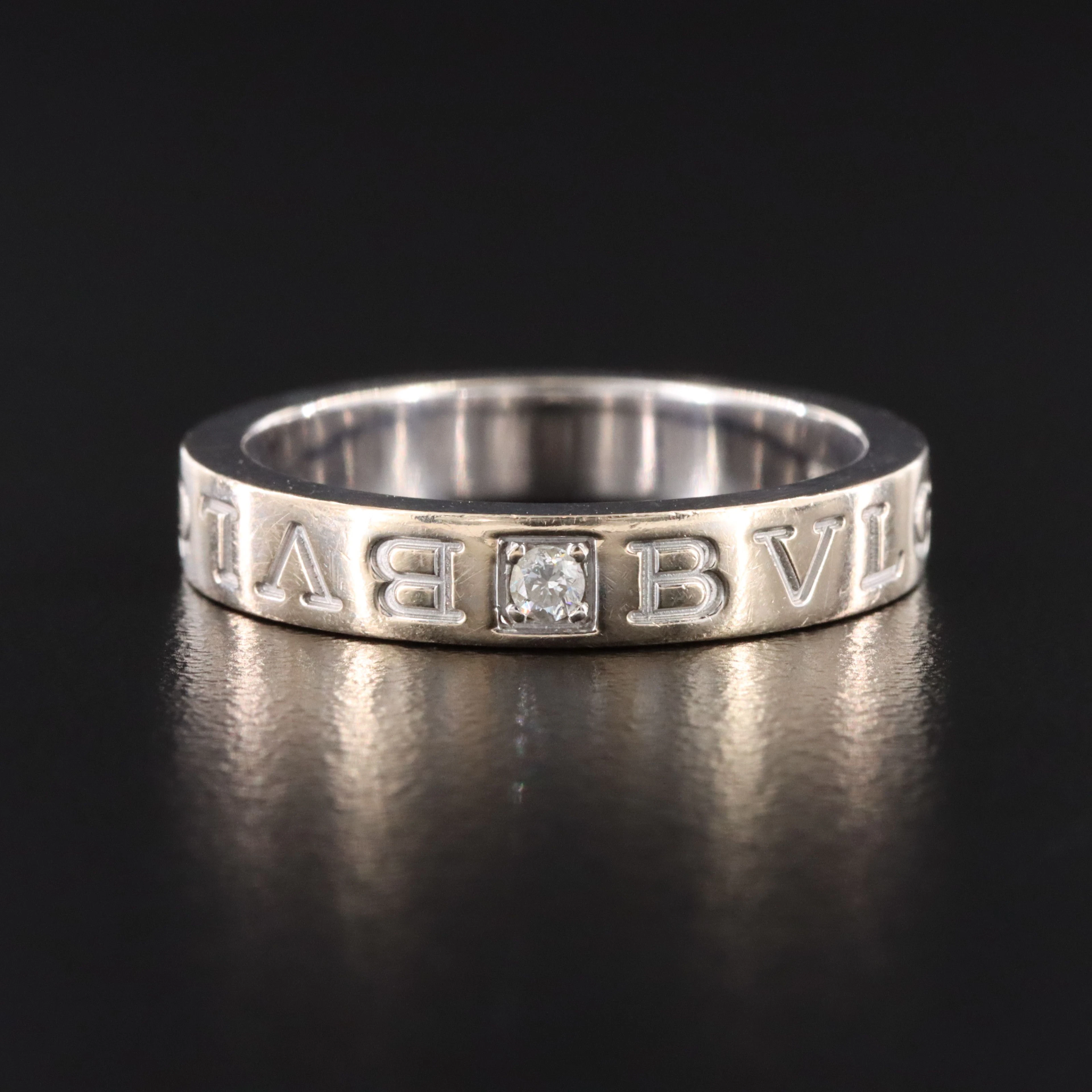 Bulgari BVLGARI 18K Diamond Signature Ring