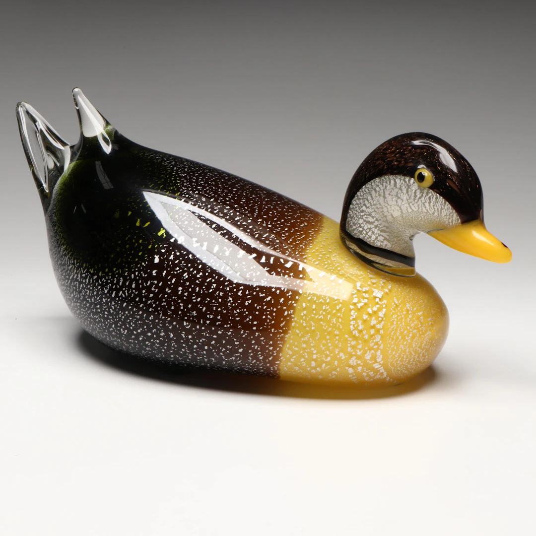 Blown Glass Mallard Duck