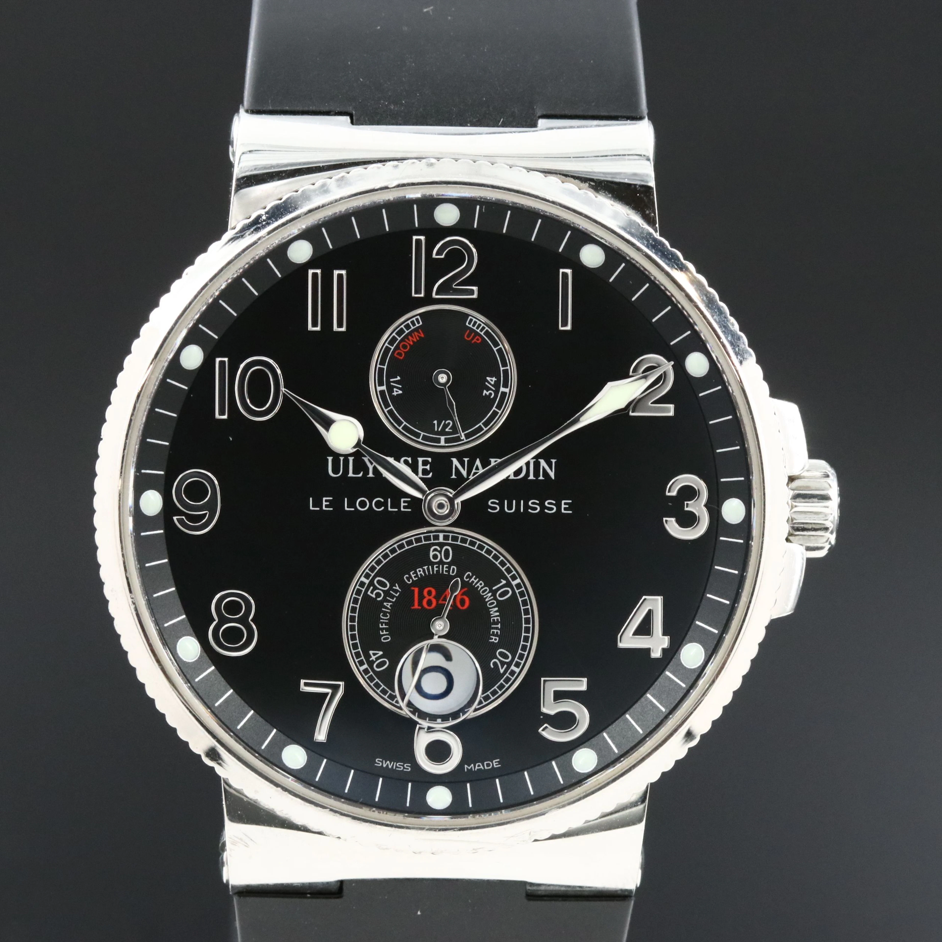 Ulysse Nardin Maxi Marine Chronometer 41mm Watch 263-66/62