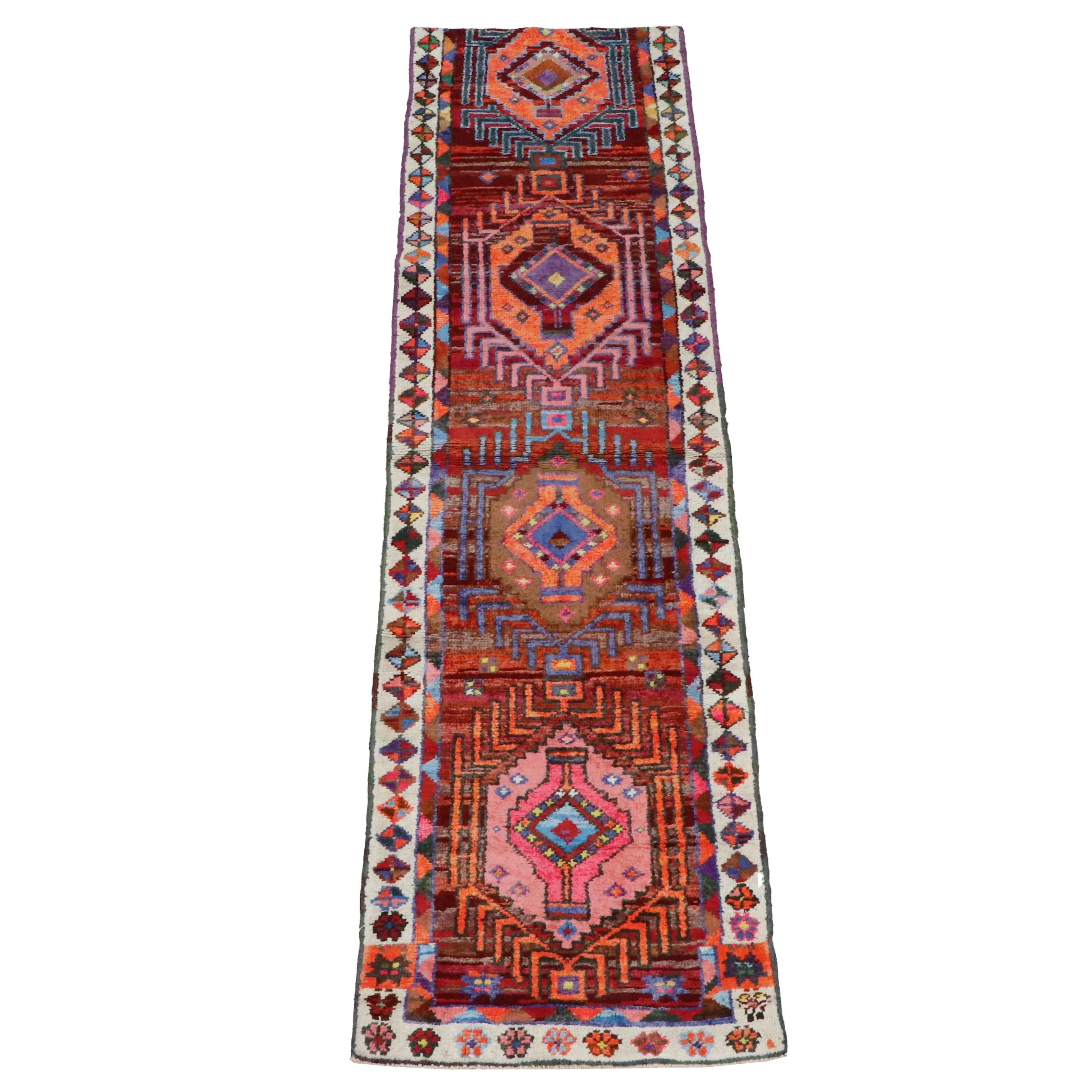 2'11 x 10'1 Hand-Knotted Turkish Tutu Carpet Runner