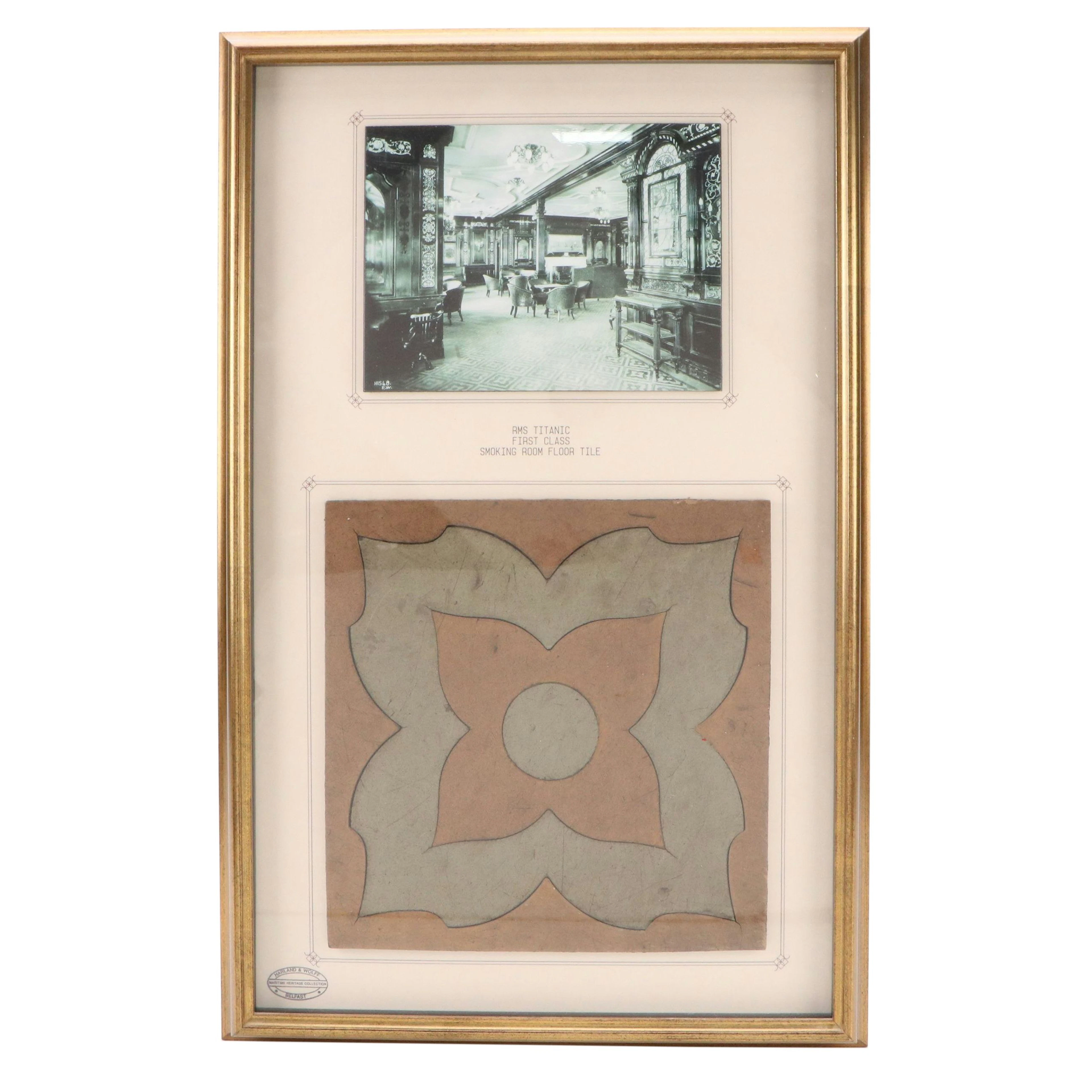 RMS Titanic First Class Smoking Room Floor Tile