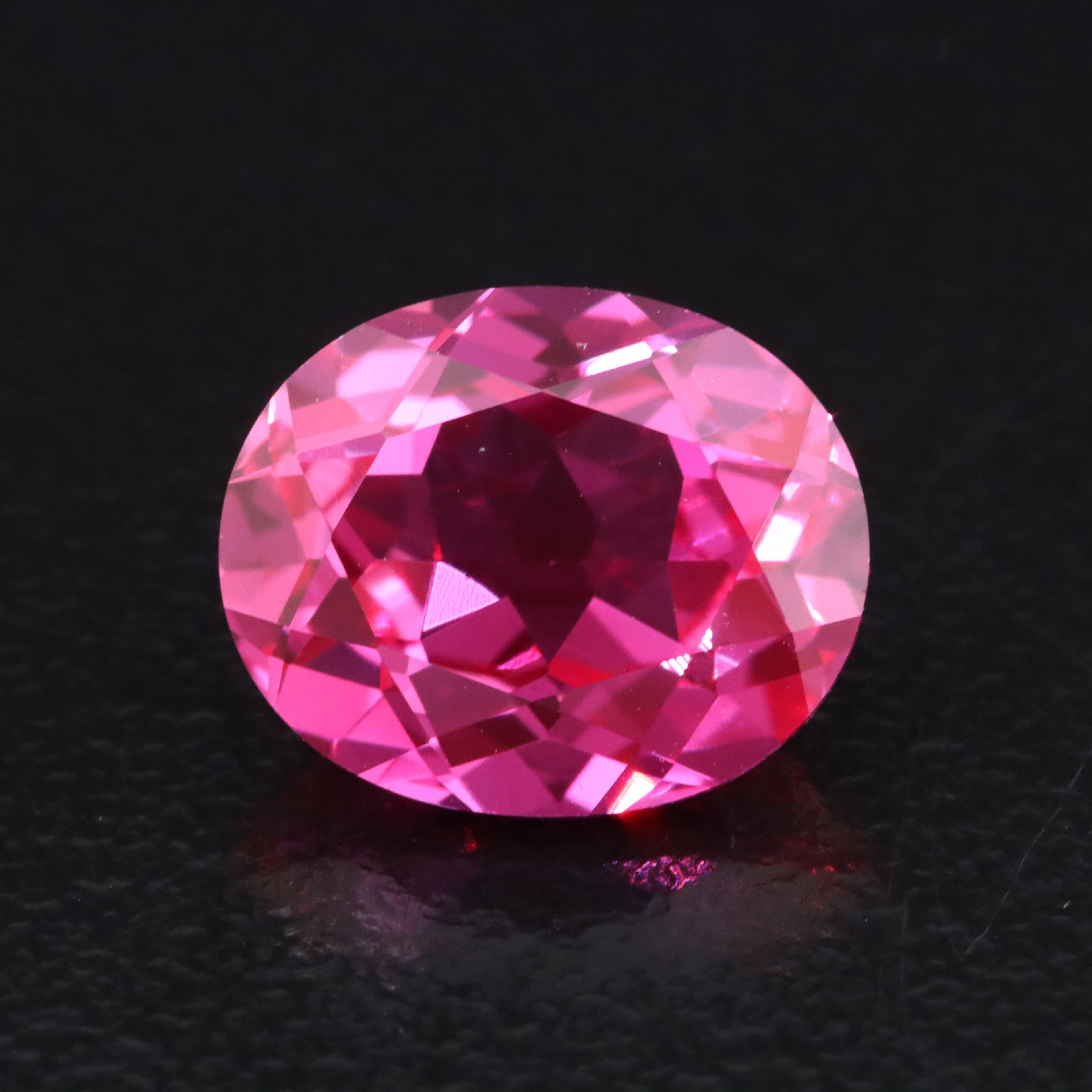 Loose 4.88 CT Lab Grown Pink Sapphire