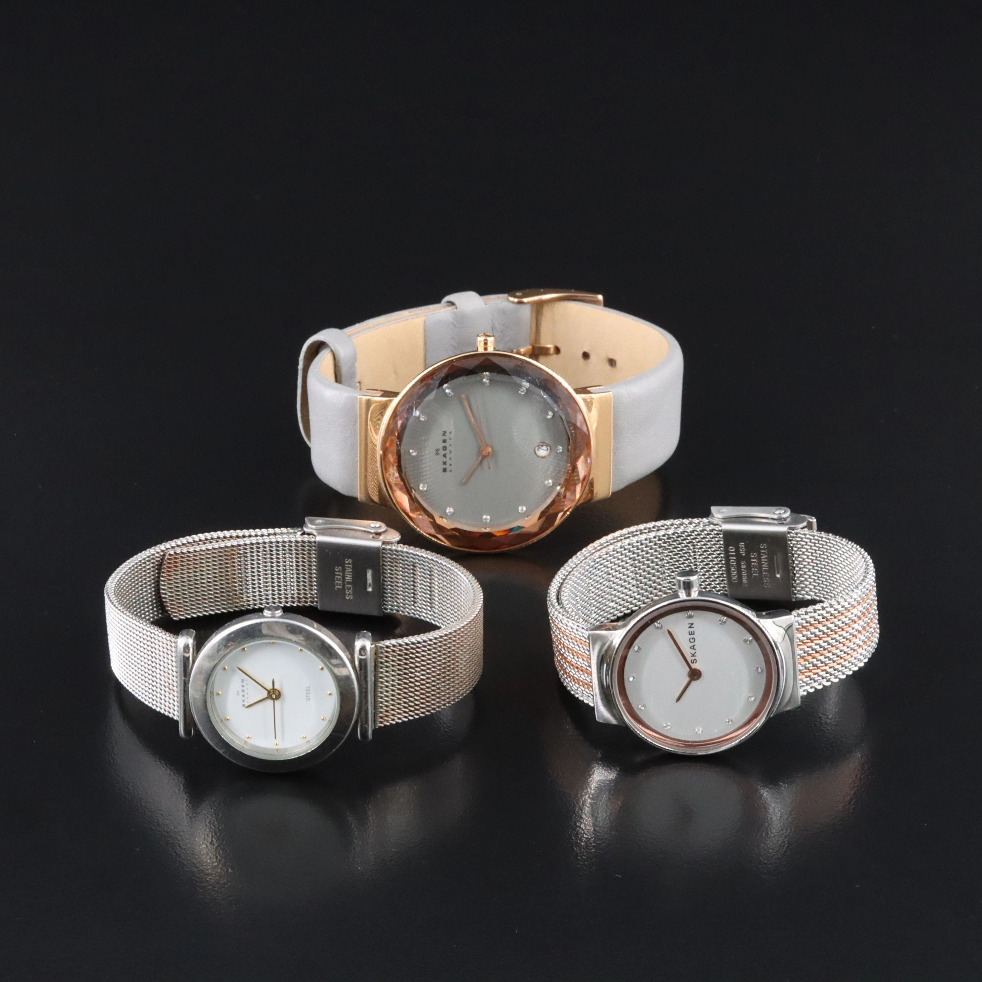 Skagen Denmark Silver and Gold Tone Quartz Watch Selection