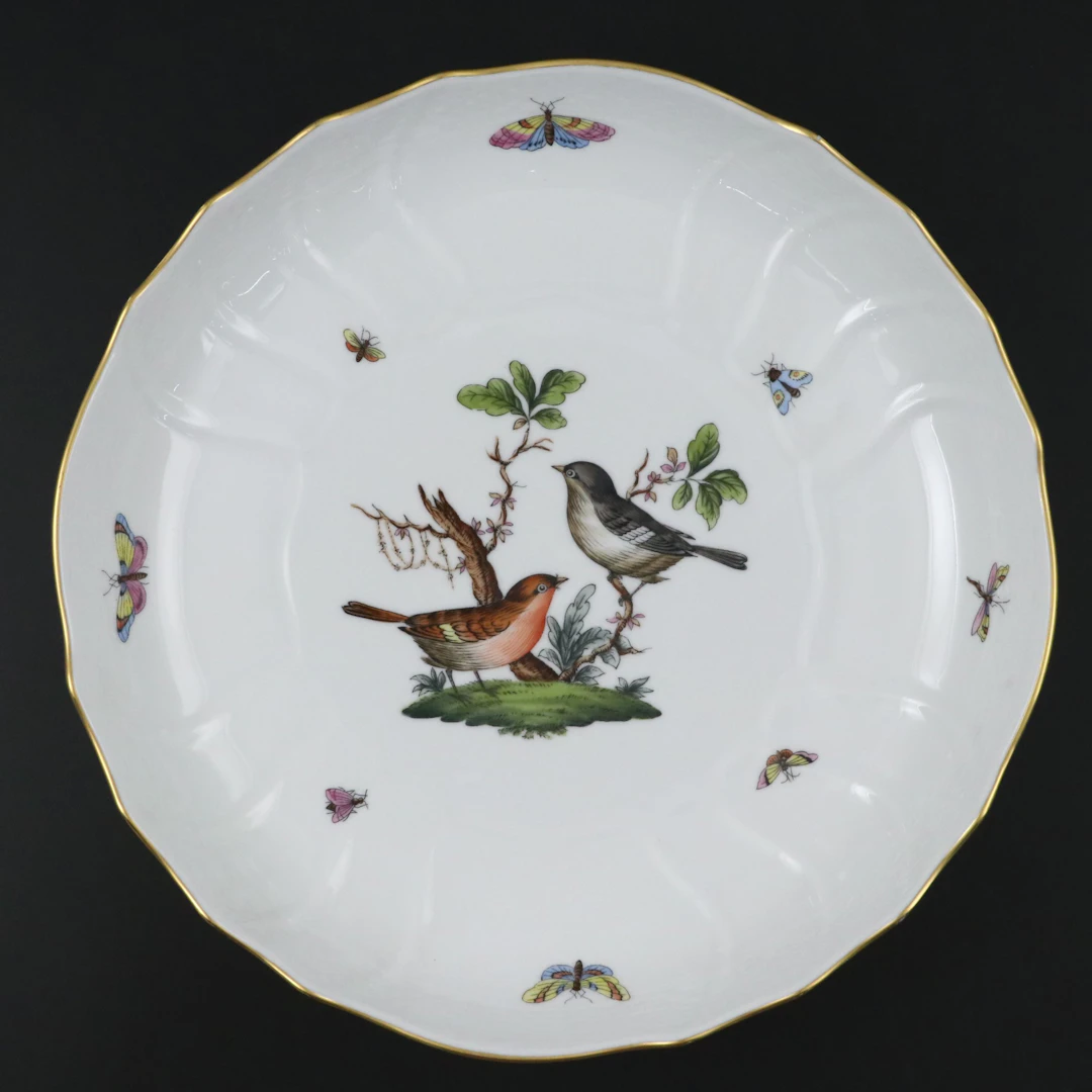 Herend "Rothschild Bird" Round Porcelain Vegetable Bowl