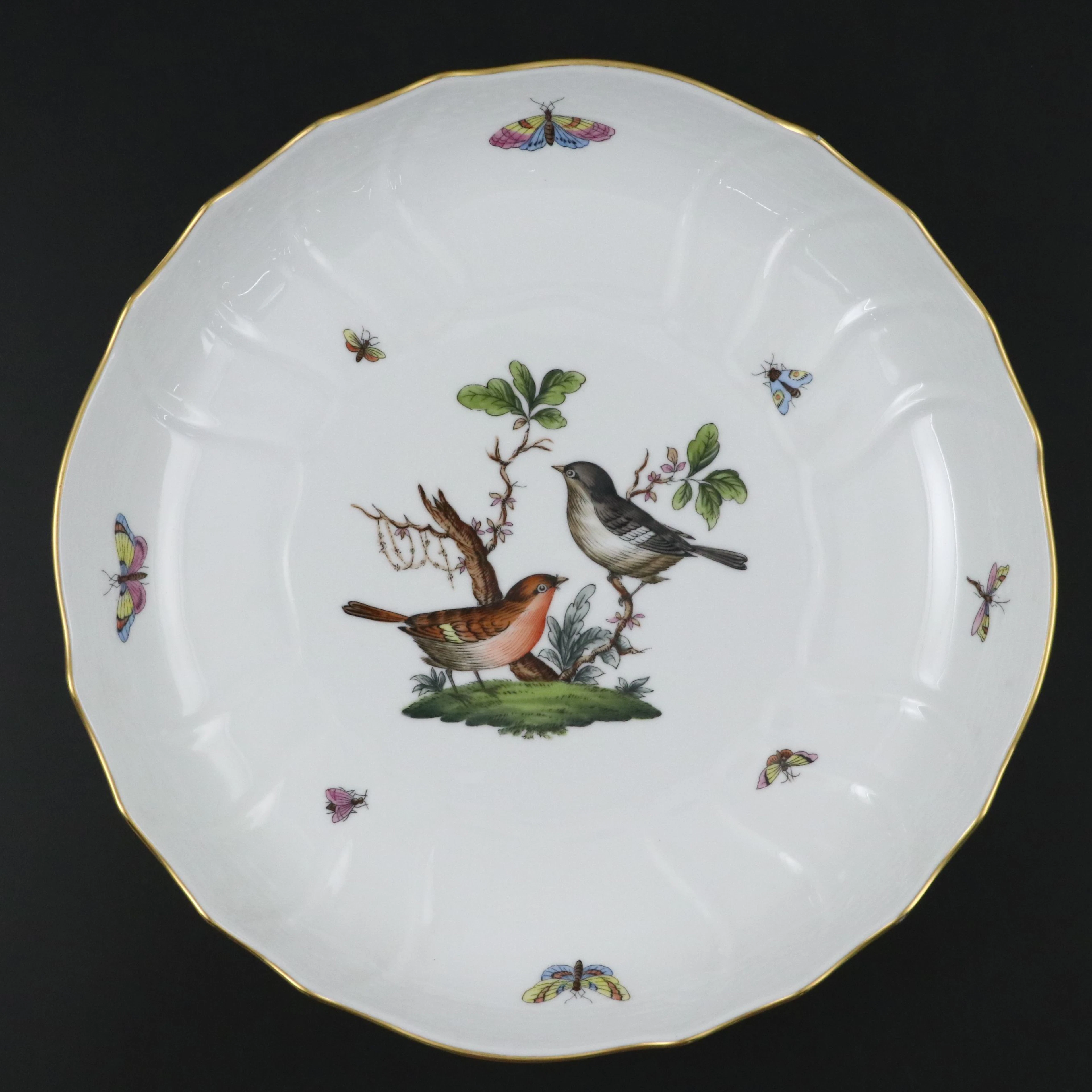Herend "Rothschild Bird" Round Porcelain Vegetable Bowl