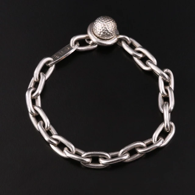 Andreas Mikkelsen for Georg Jensen Sterling Bracelet with Golf Ball